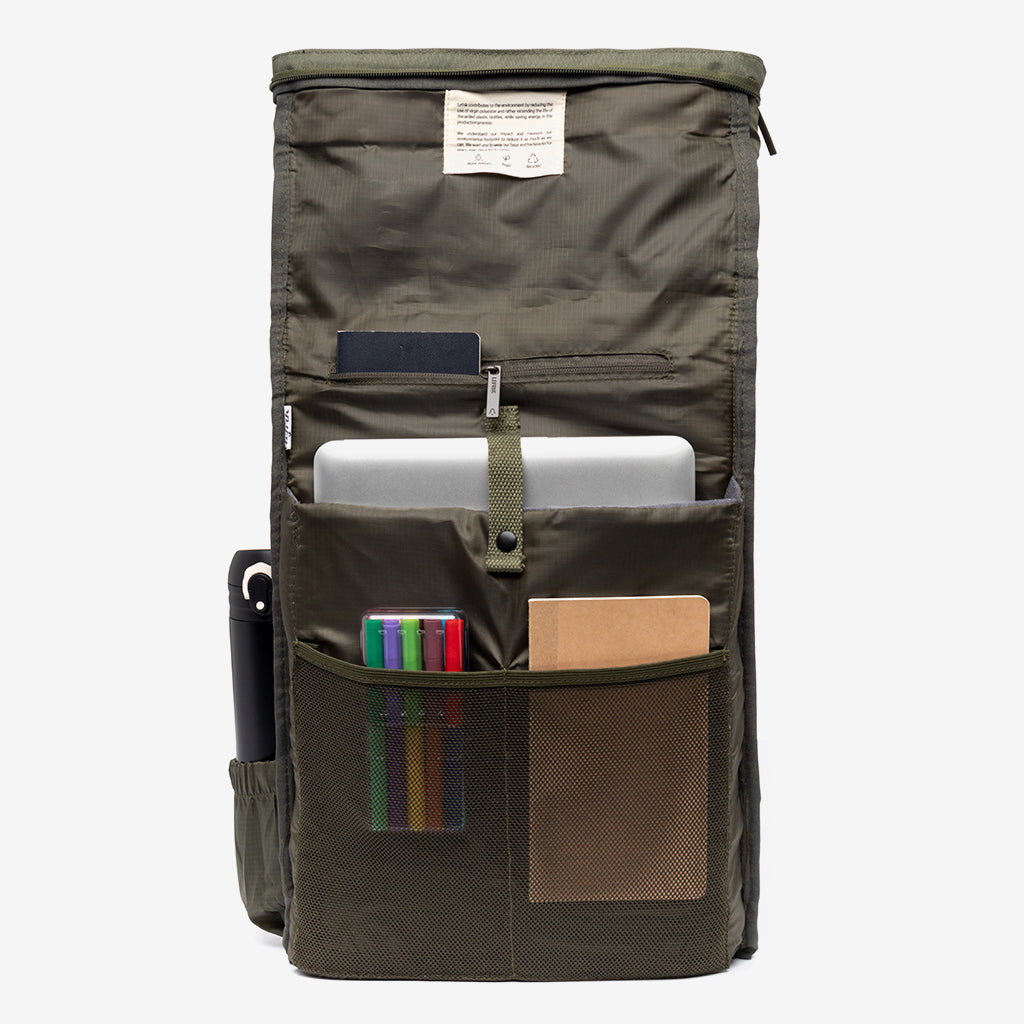 Roll Backpack (Olive)