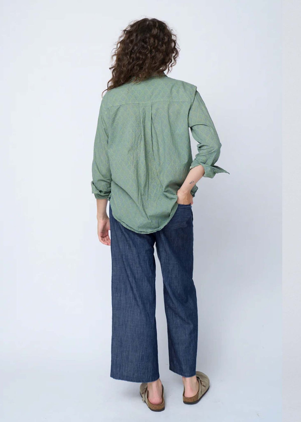 Shore Pant (Chambray Dark Denim Wash)