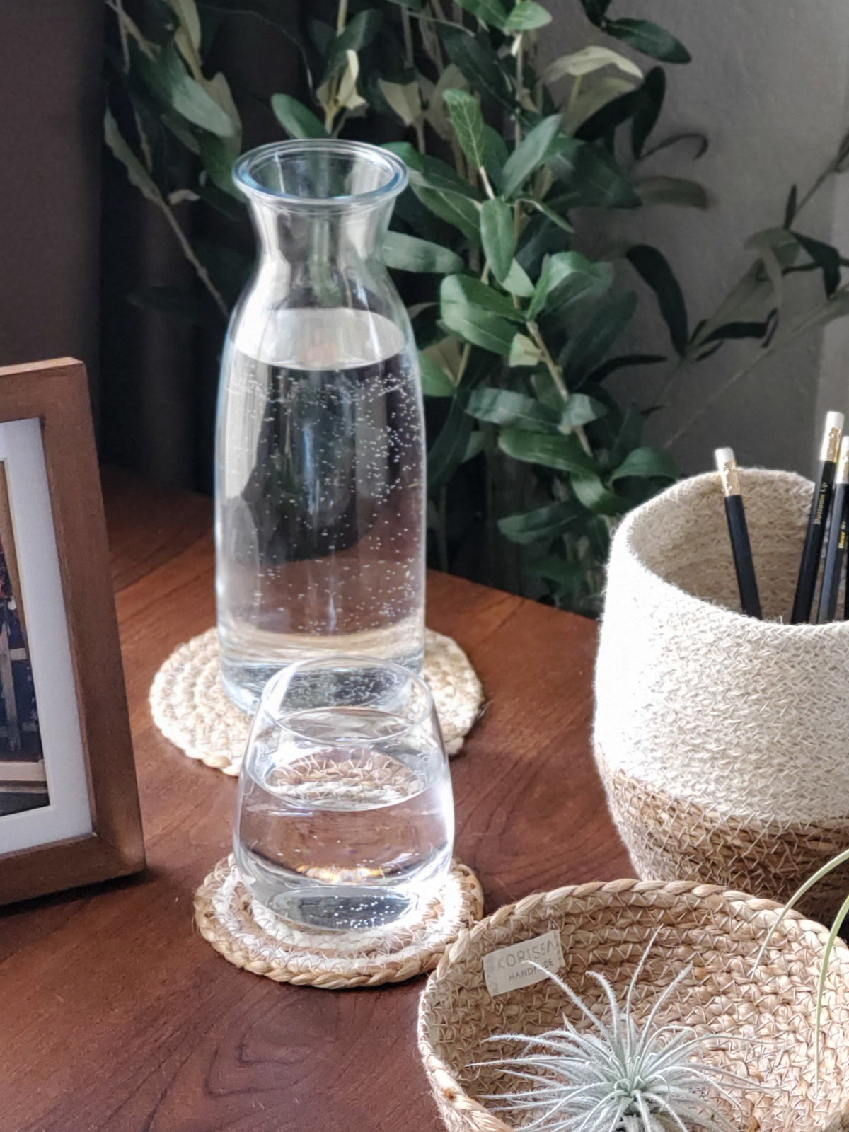 Kata Spiral Drink Coaster Set of 4 (Natural)