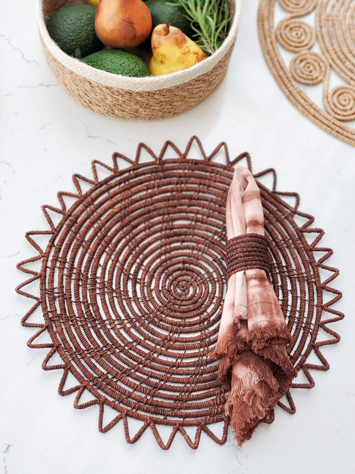 Surya Woven Placemat Set of 2 (Brown)