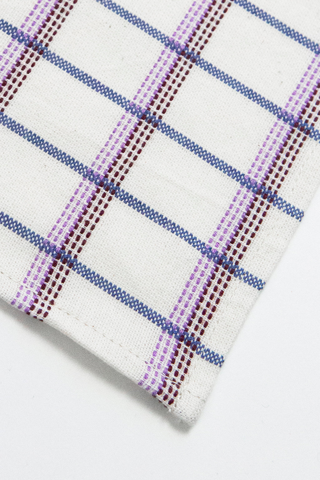 San Lucas Plaid White Napkin