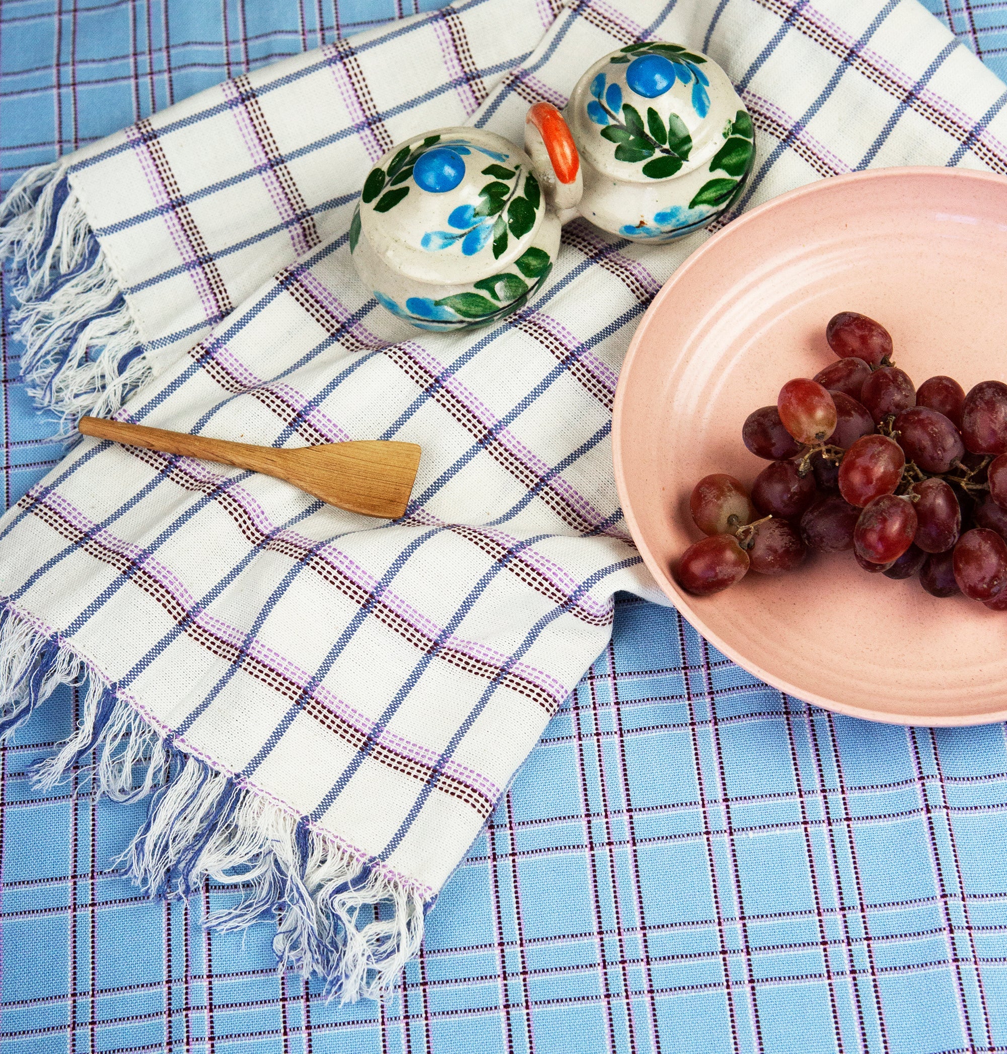 Kitchen Towel (San Lucas Plaid White)