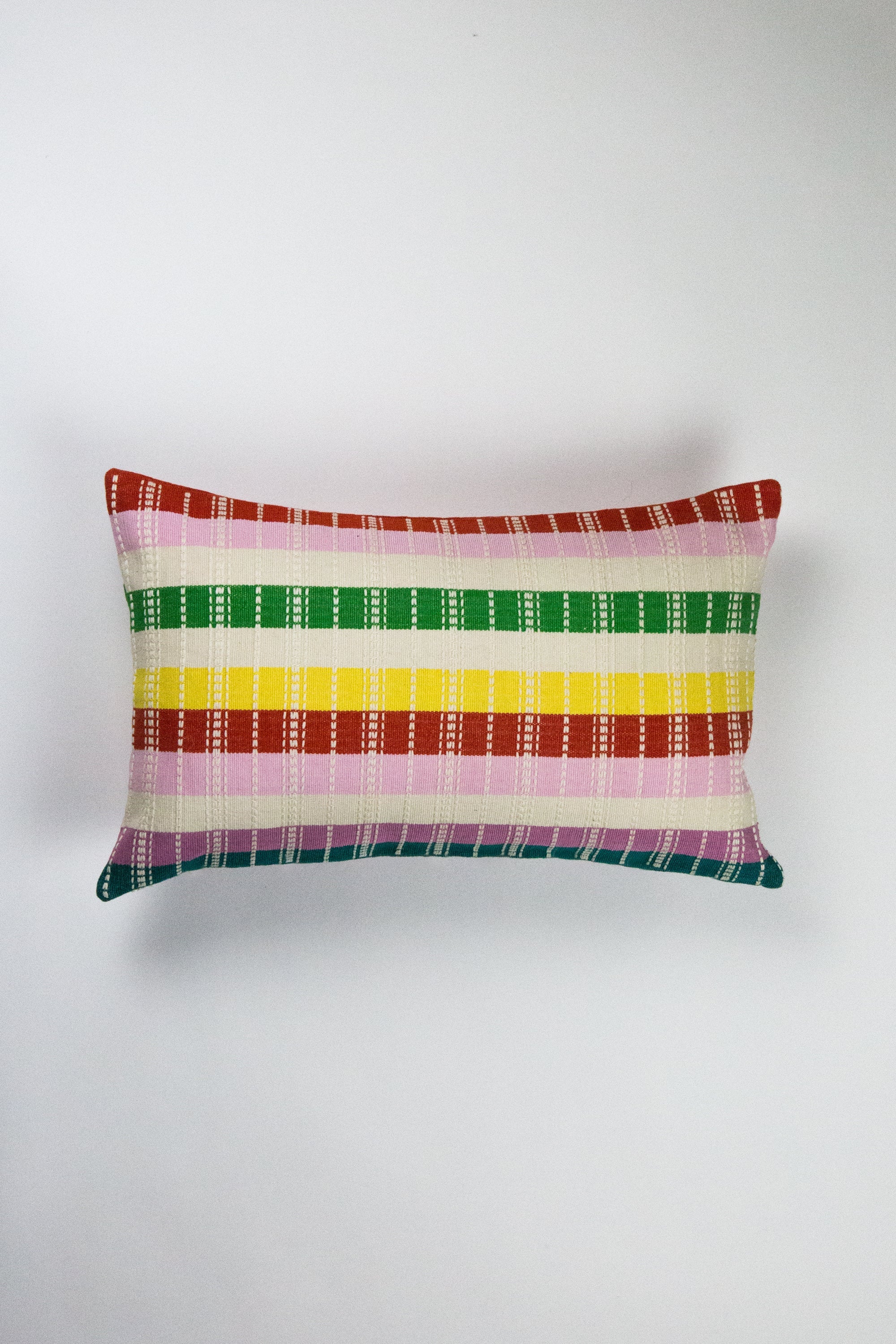 Santiago Rainbow Grid Pillow