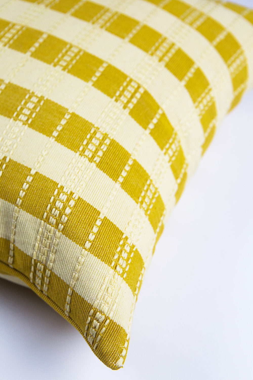 Santiago Grid Pillow (Butter)