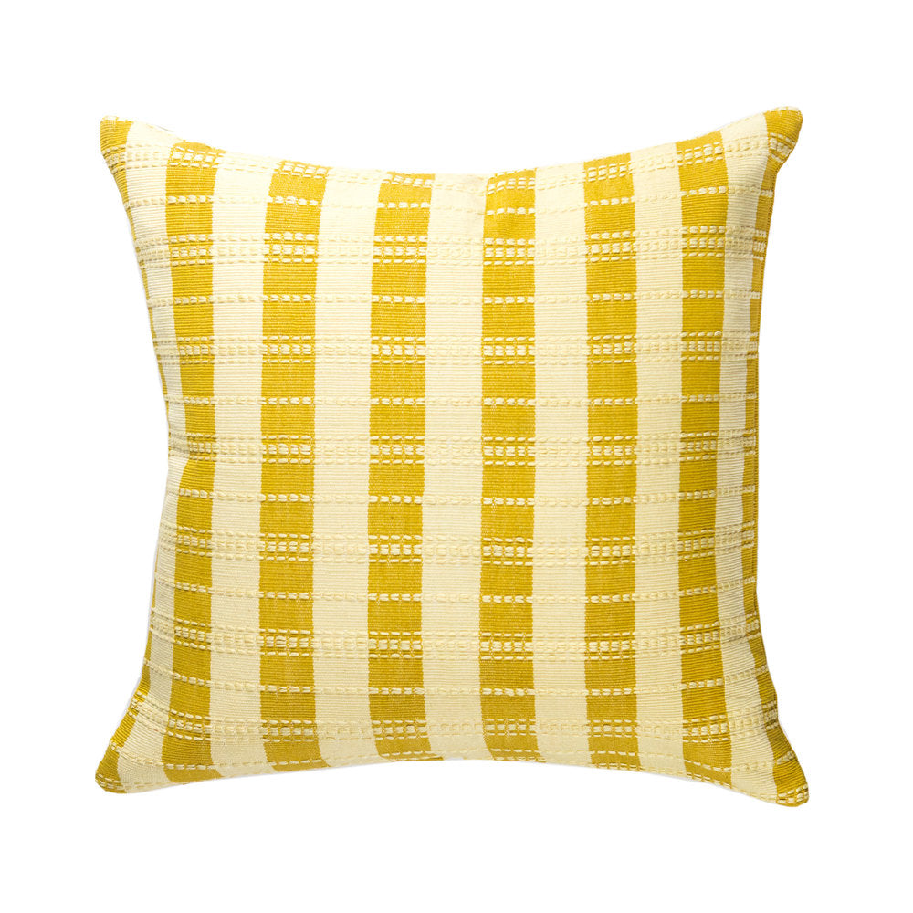 Santiago Grid Pillow (Butter)