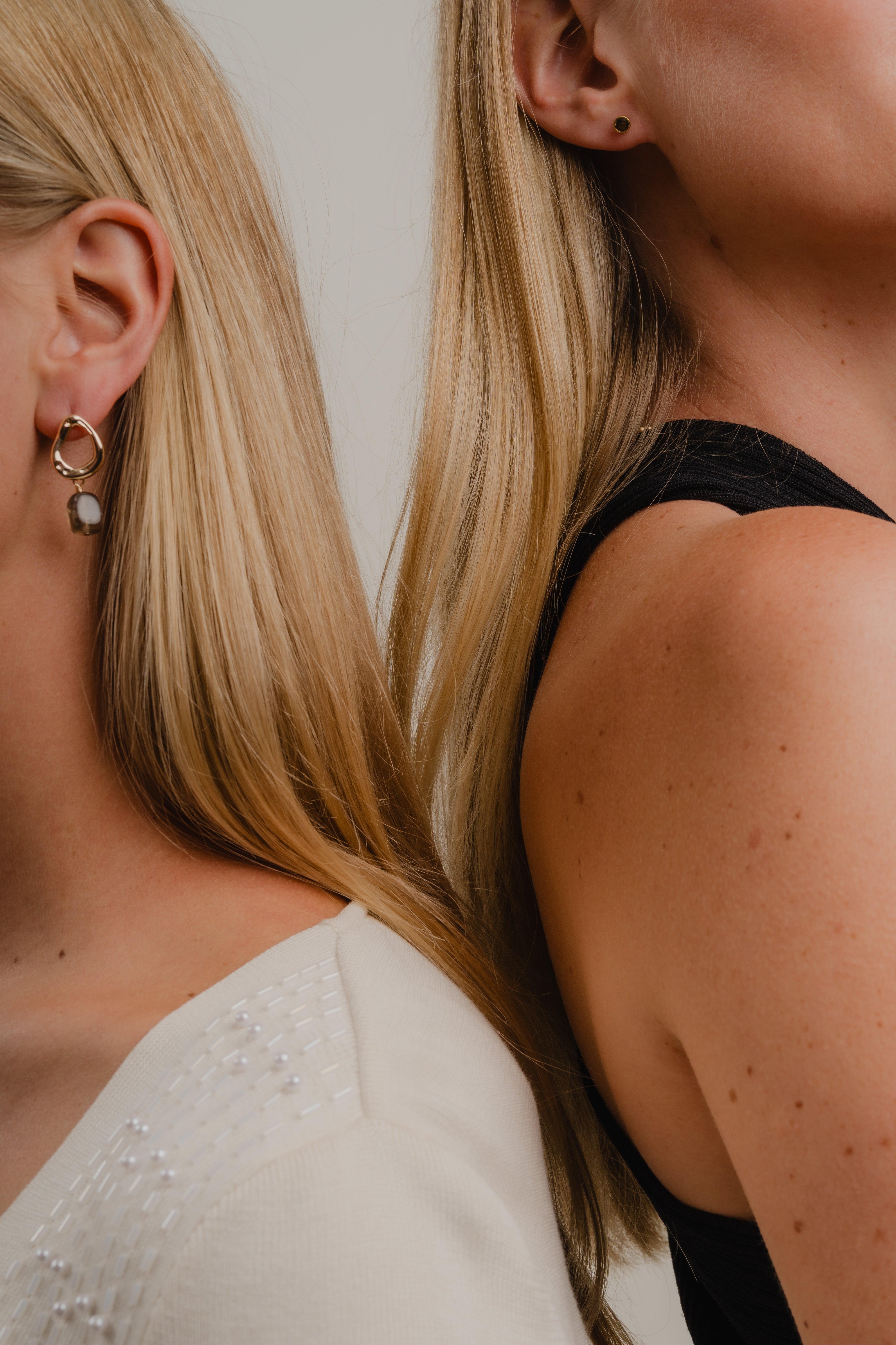 Smokey Quartz Stud Earring