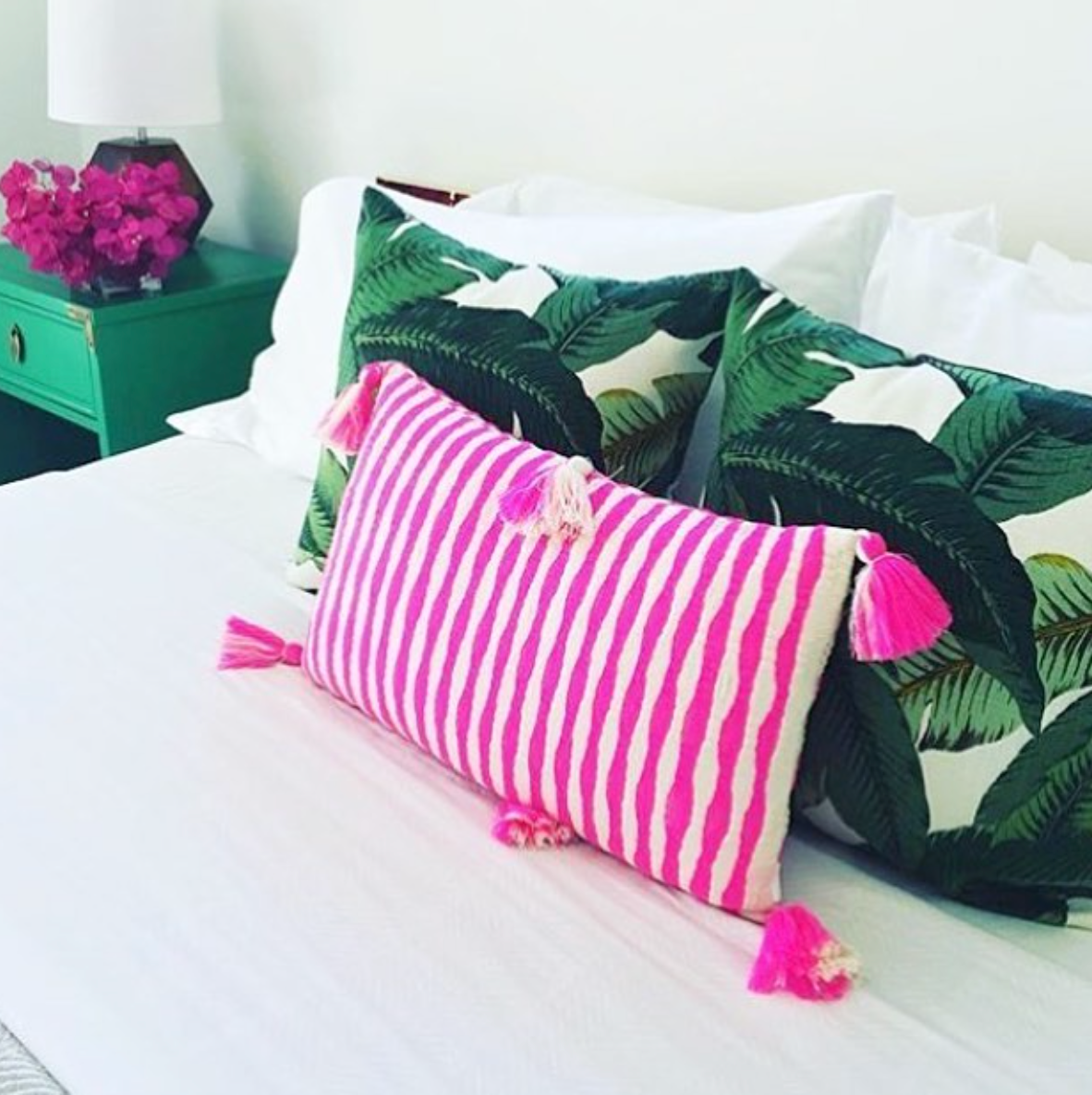 Antigua Pillow (Neon Pink)