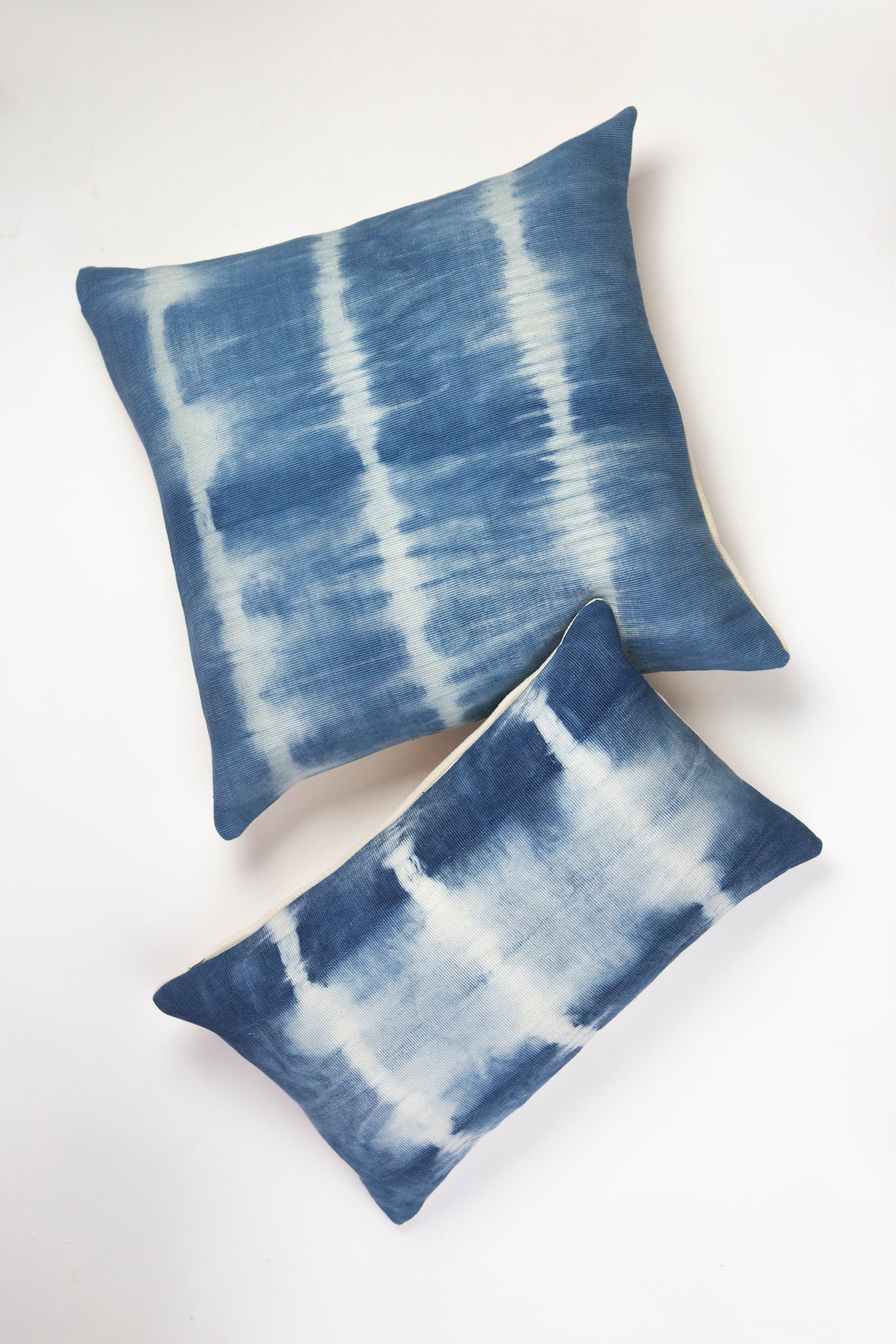 Indigo Shibori Nubby Pillow
