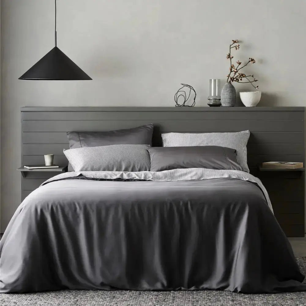 CleanBamboo® Signature Sateen Duvet Cover (Slate)