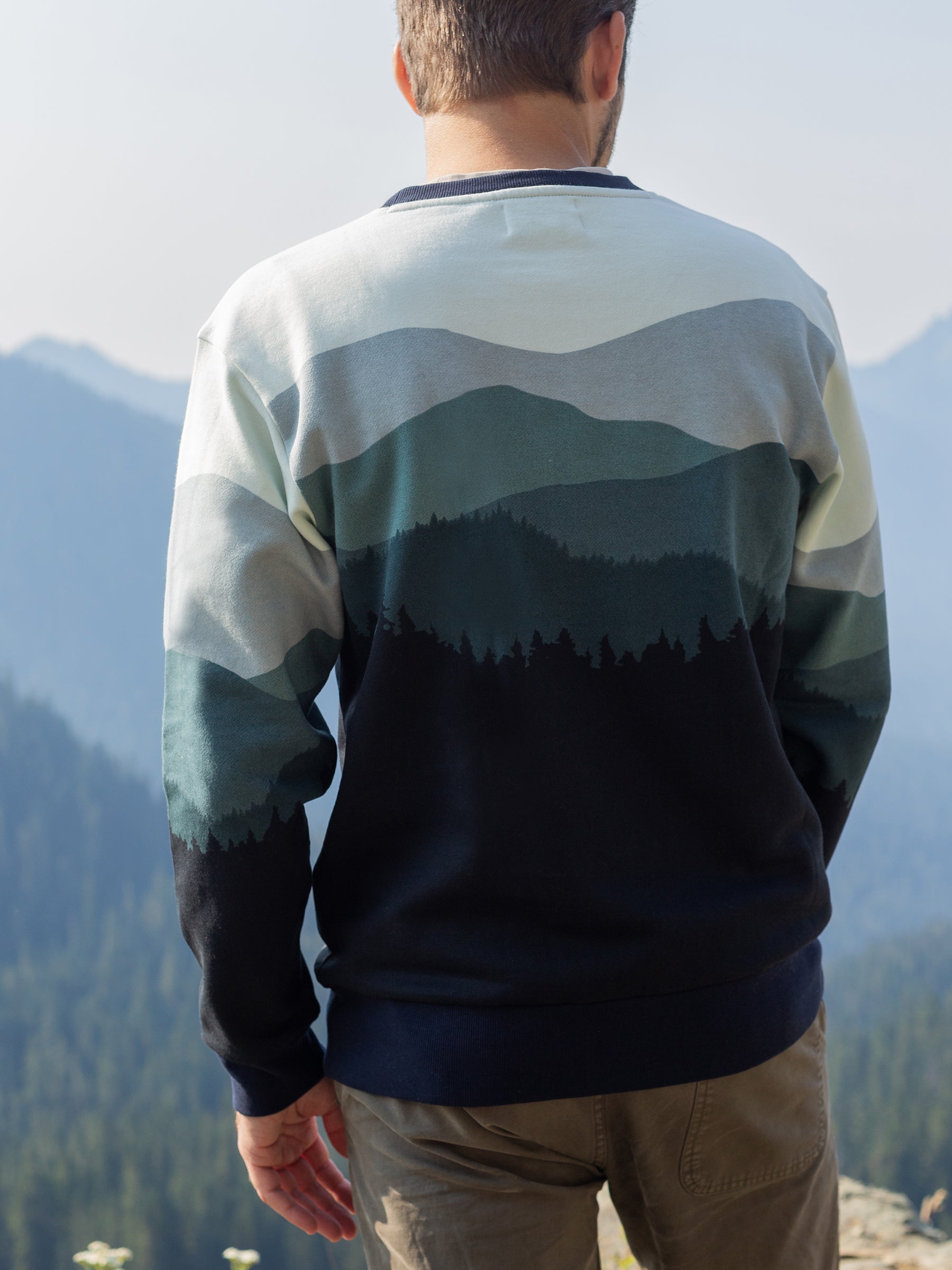 Smoky Mountains Pullover, a Organic Sweatshirt by Happy Earth Apparel