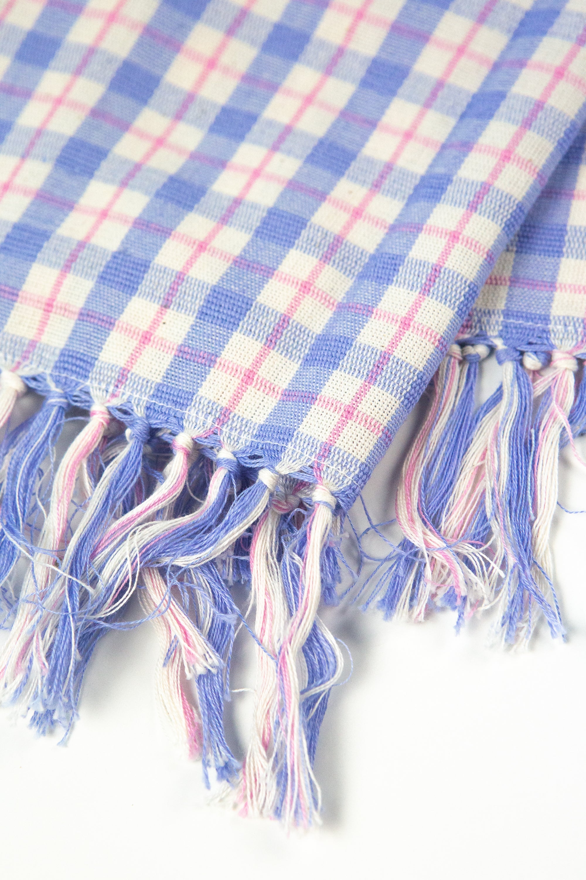 Hand Towel (Sofia Plaid Periwinkle Blue & Pink)