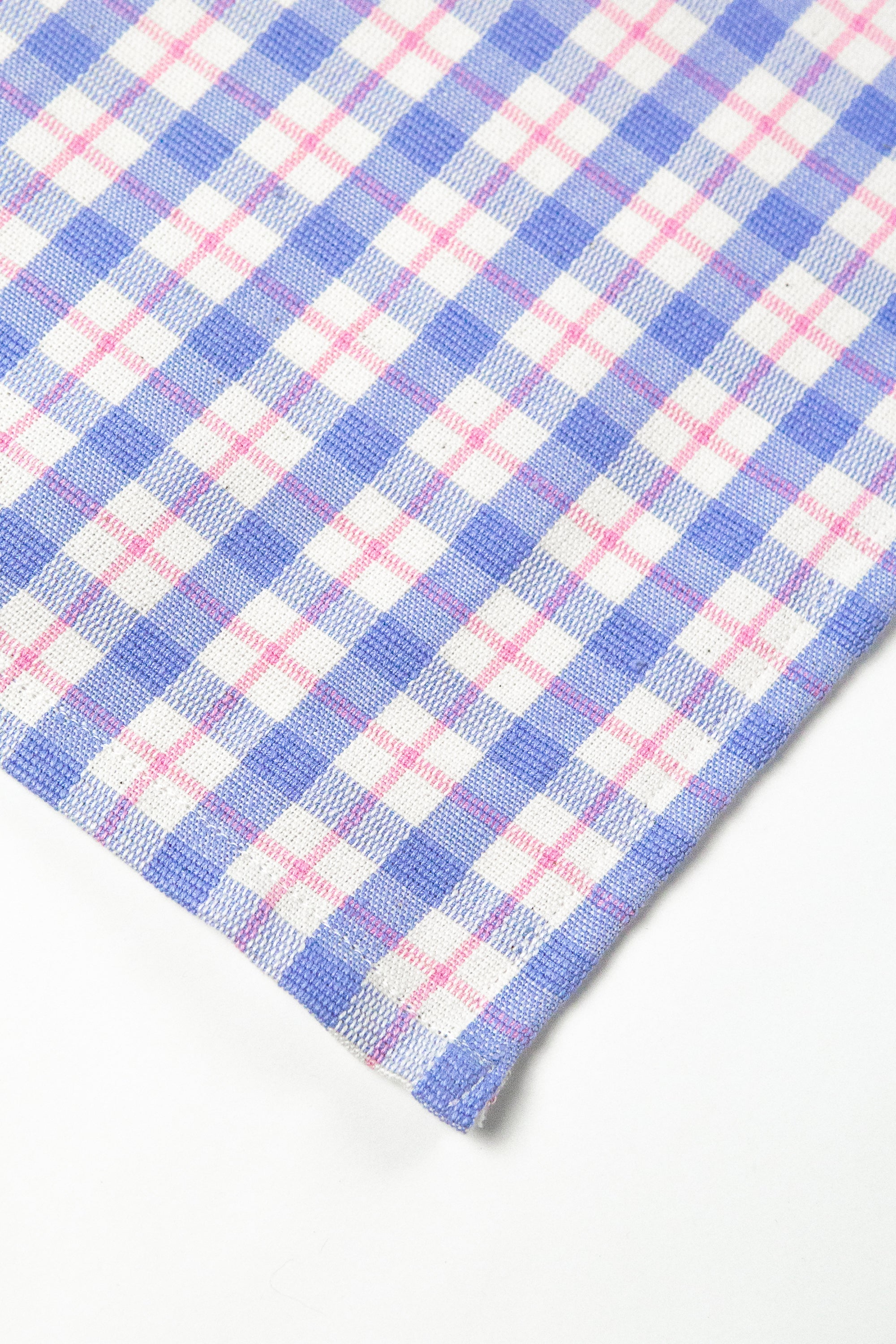 Sofia Plaid Runner (Blue & Pink)