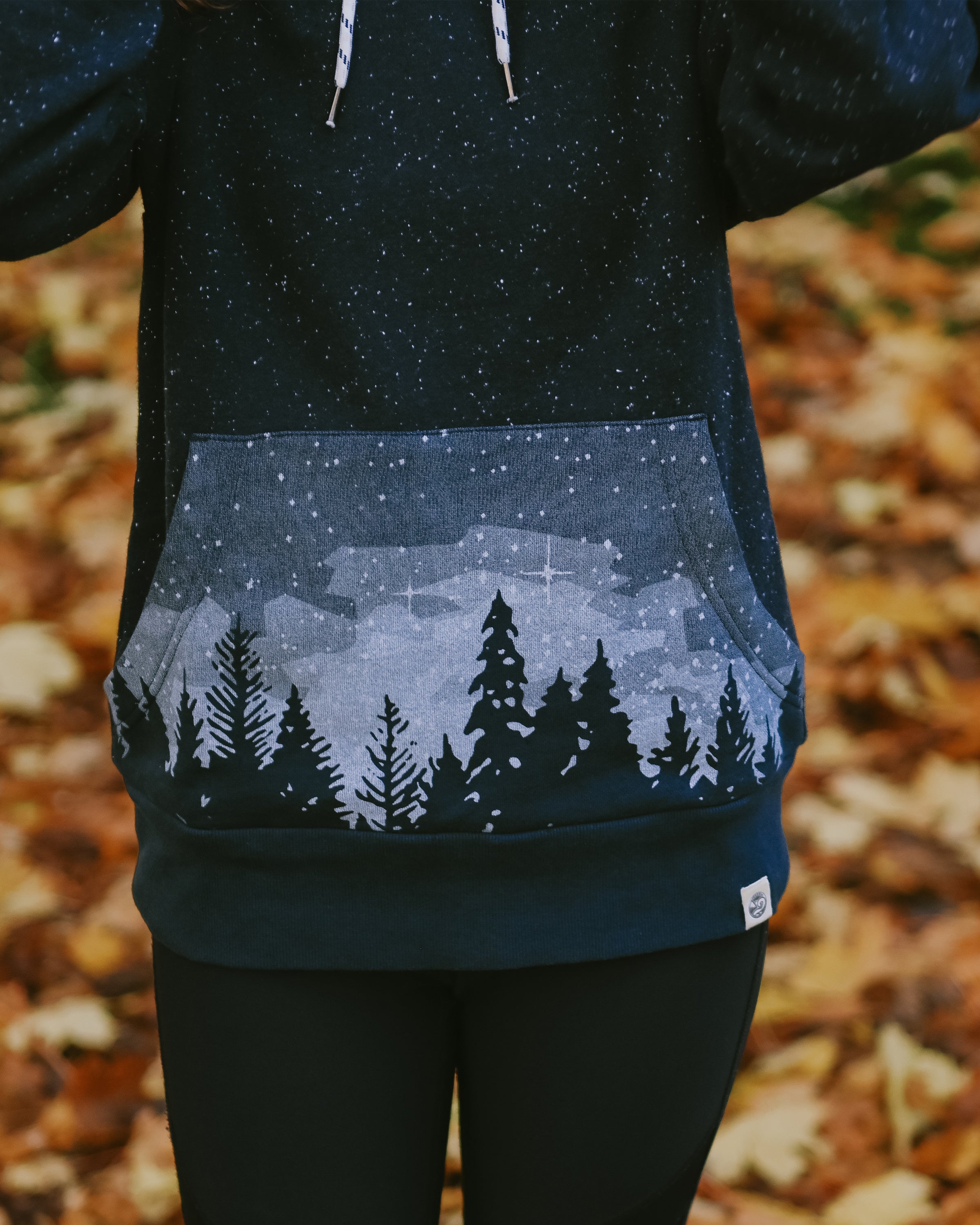 Starlit Night Hoodie, a Organic Hoodie by Happy Earth Apparel