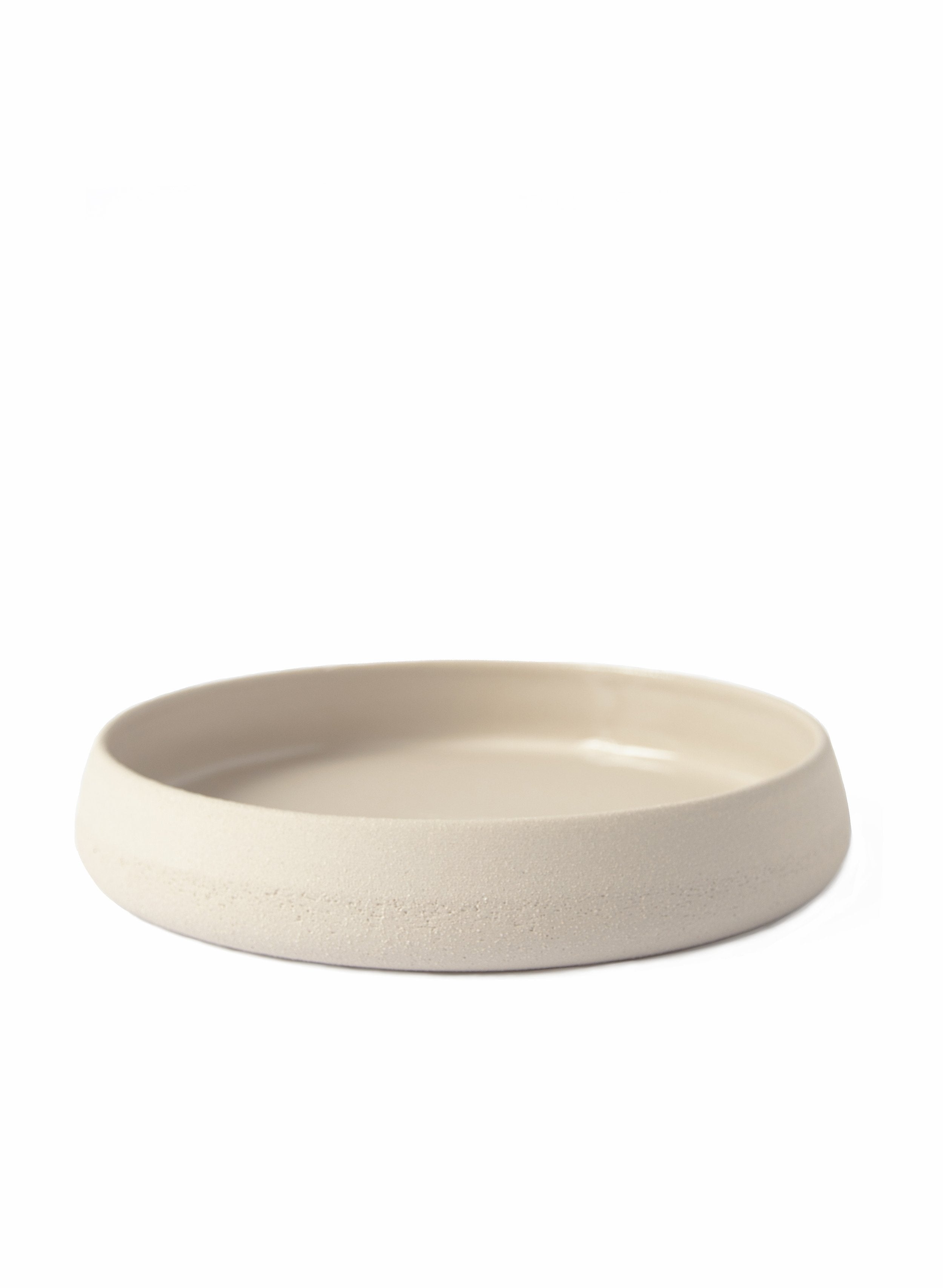 Stoneware Dinner Plates with High Sides (Transparent Glaze)