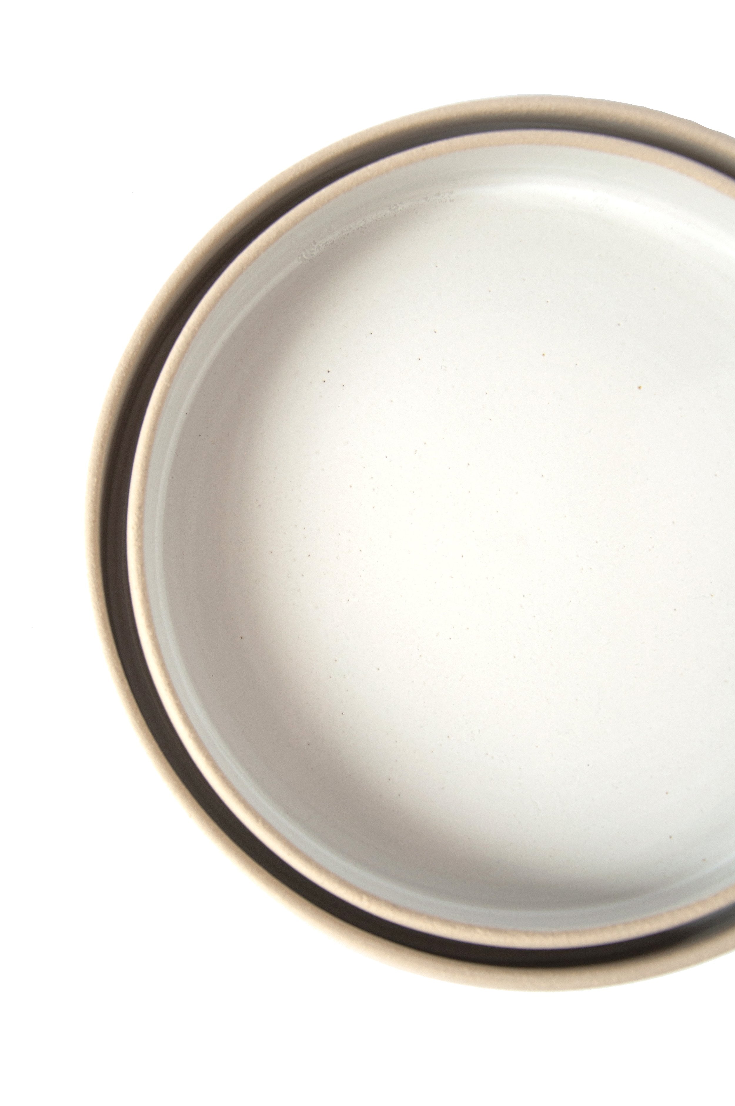 Stoneware Dinner Plates with High Sides