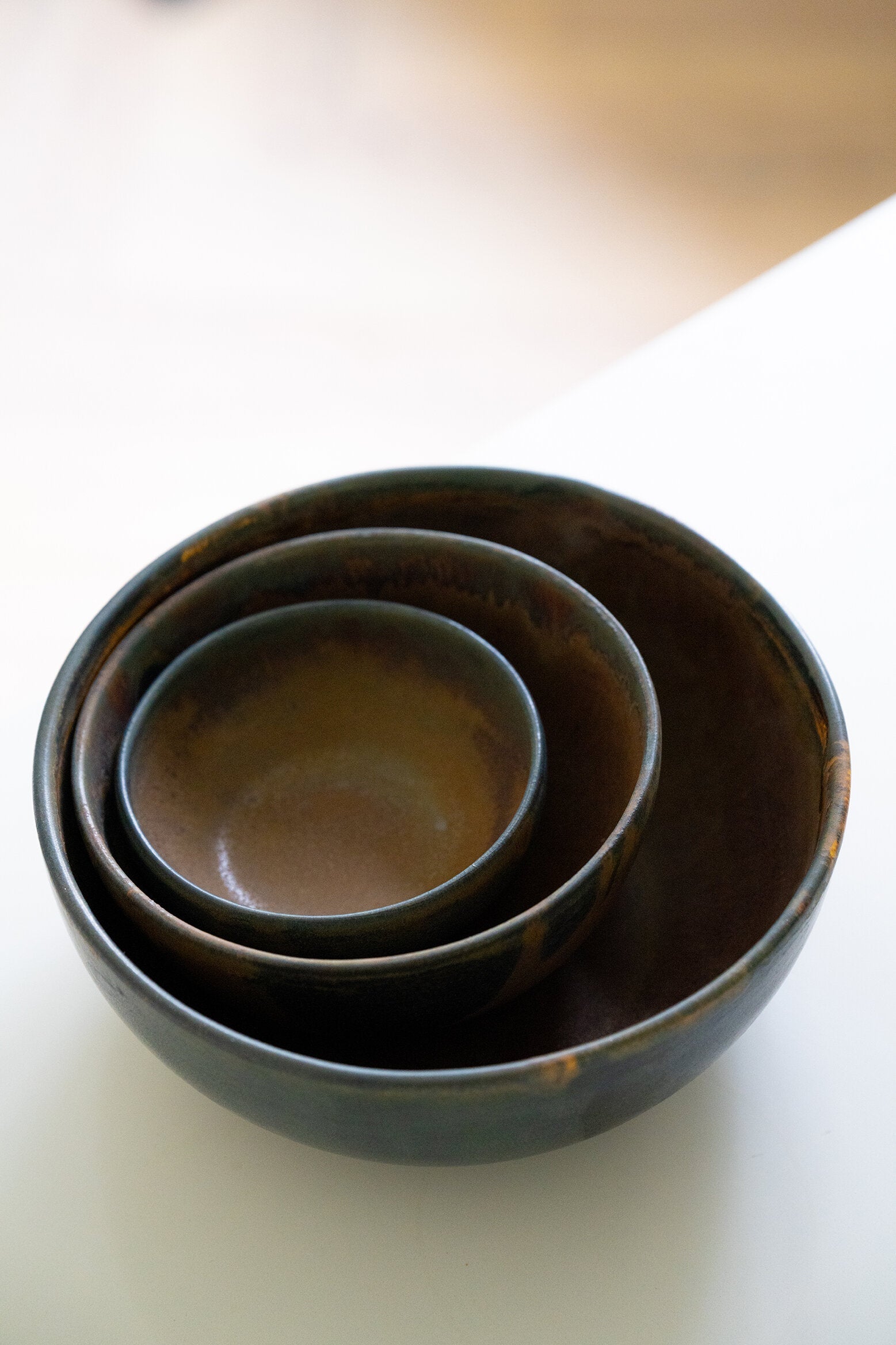 Stoneware Salad Serving Bowl (Rust)