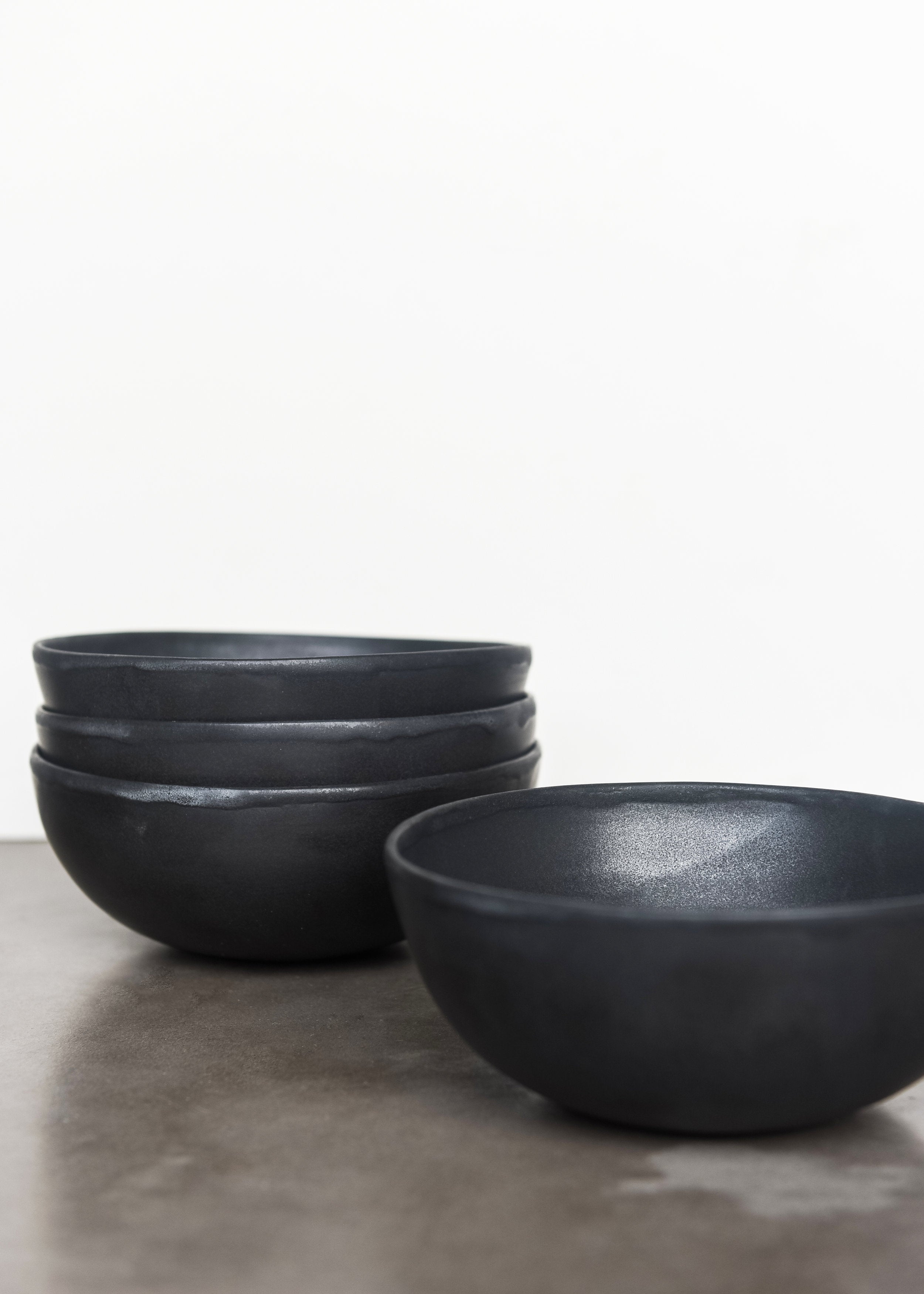 Matte Stoneware Bowl (Black)
