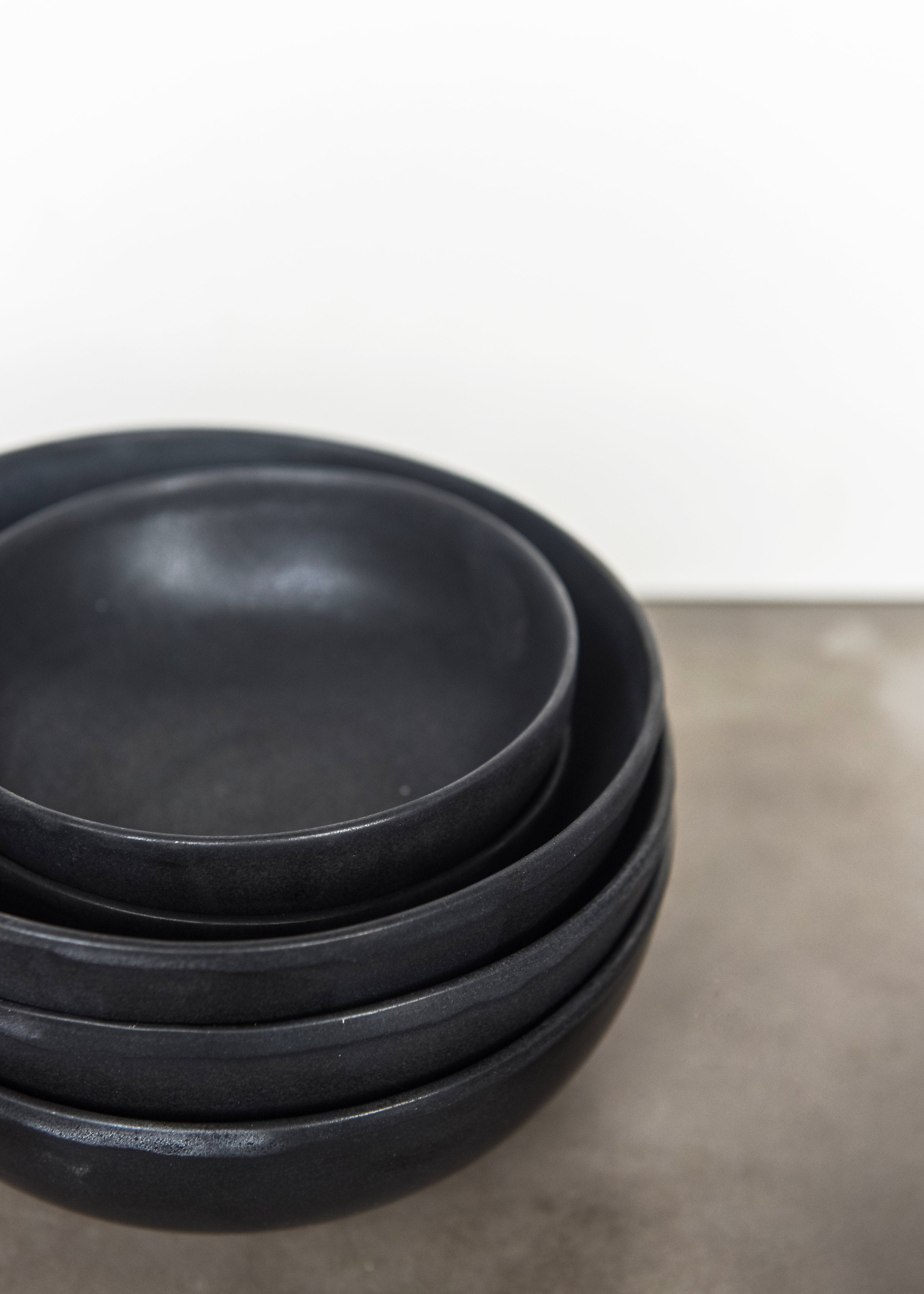 Matte Stoneware Mini Bowl (Black)