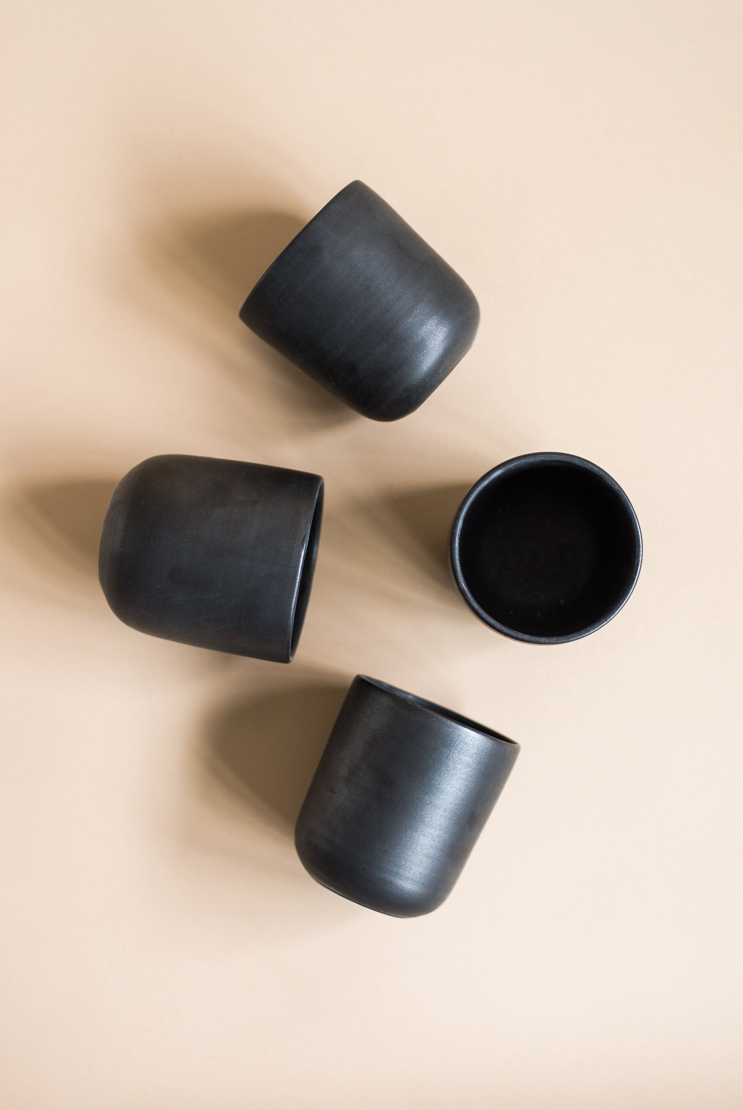 Matte Stoneware Coffee Tumbler (Black)