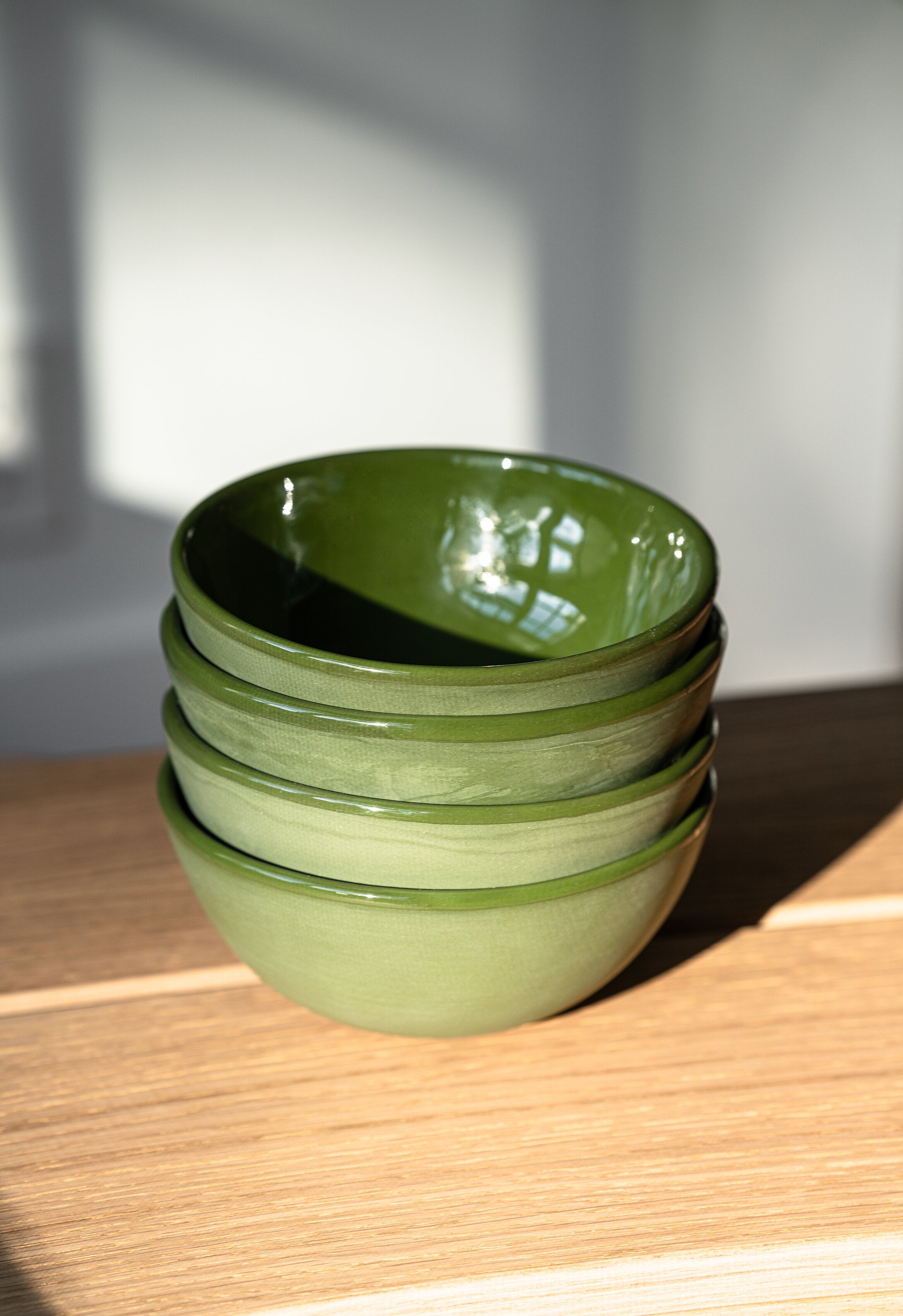 Handmade Porcelain Bowl (Green)