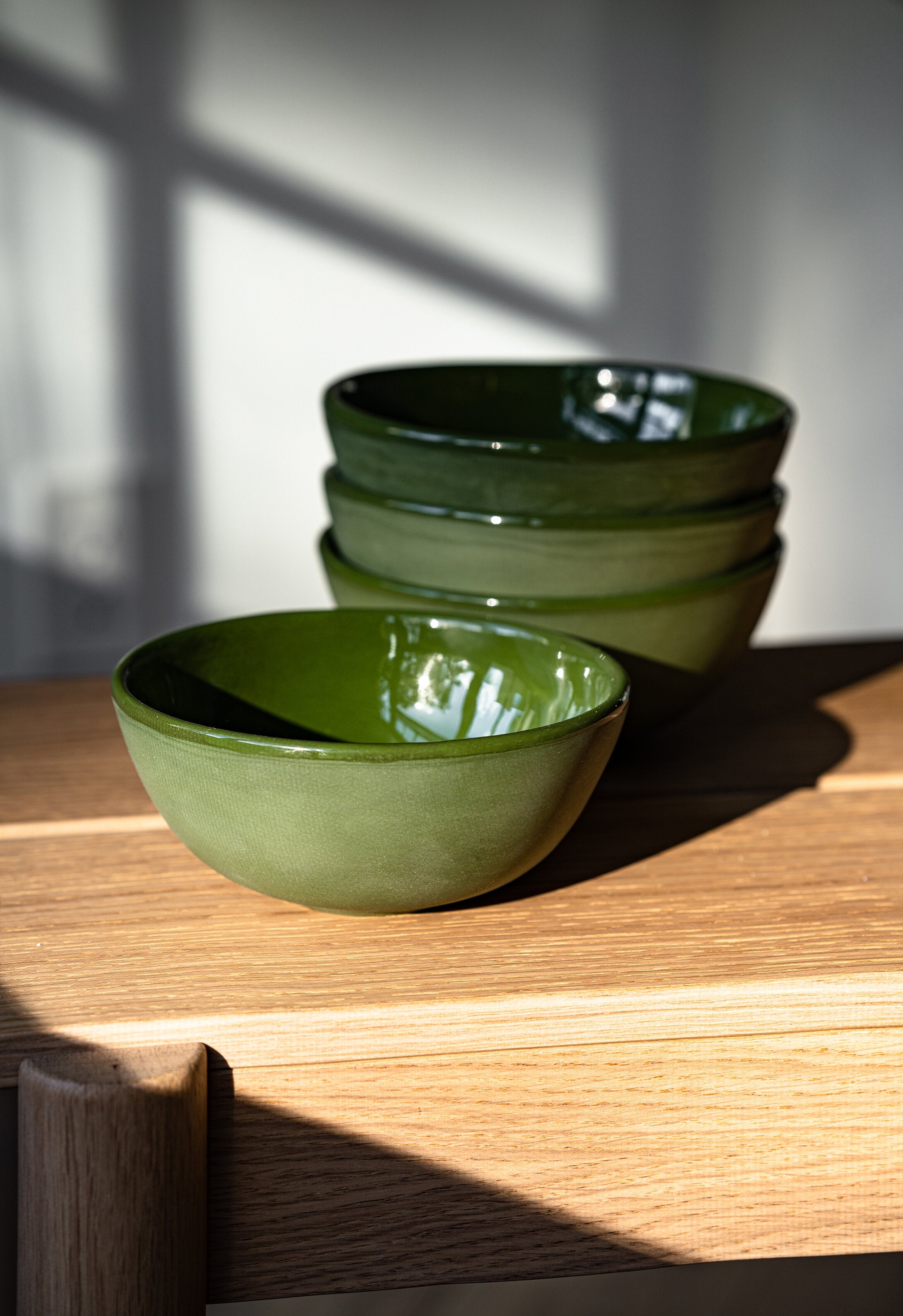Handmade Porcelain Bowl (Green)