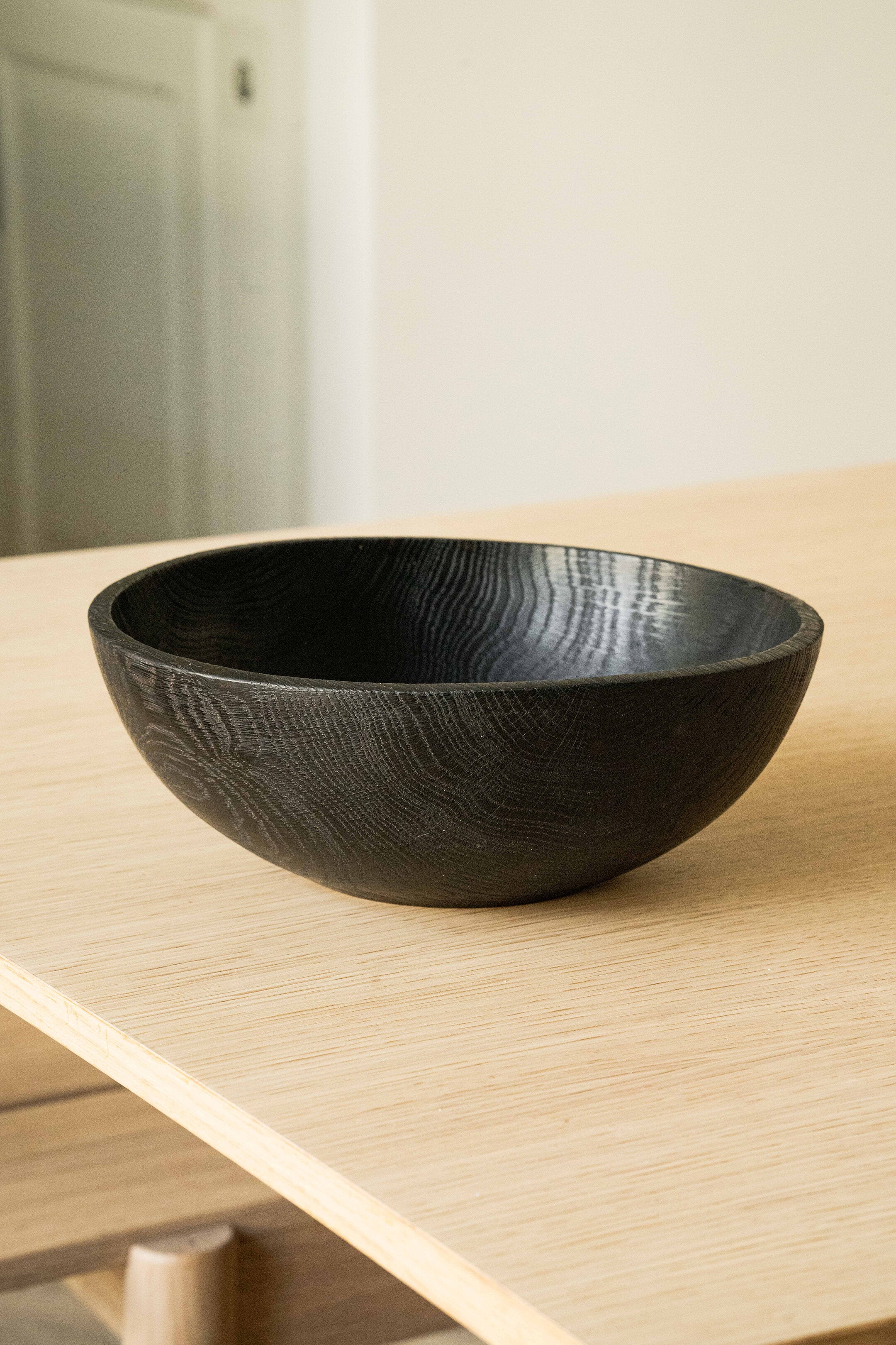 Large Charred Wood Bowl