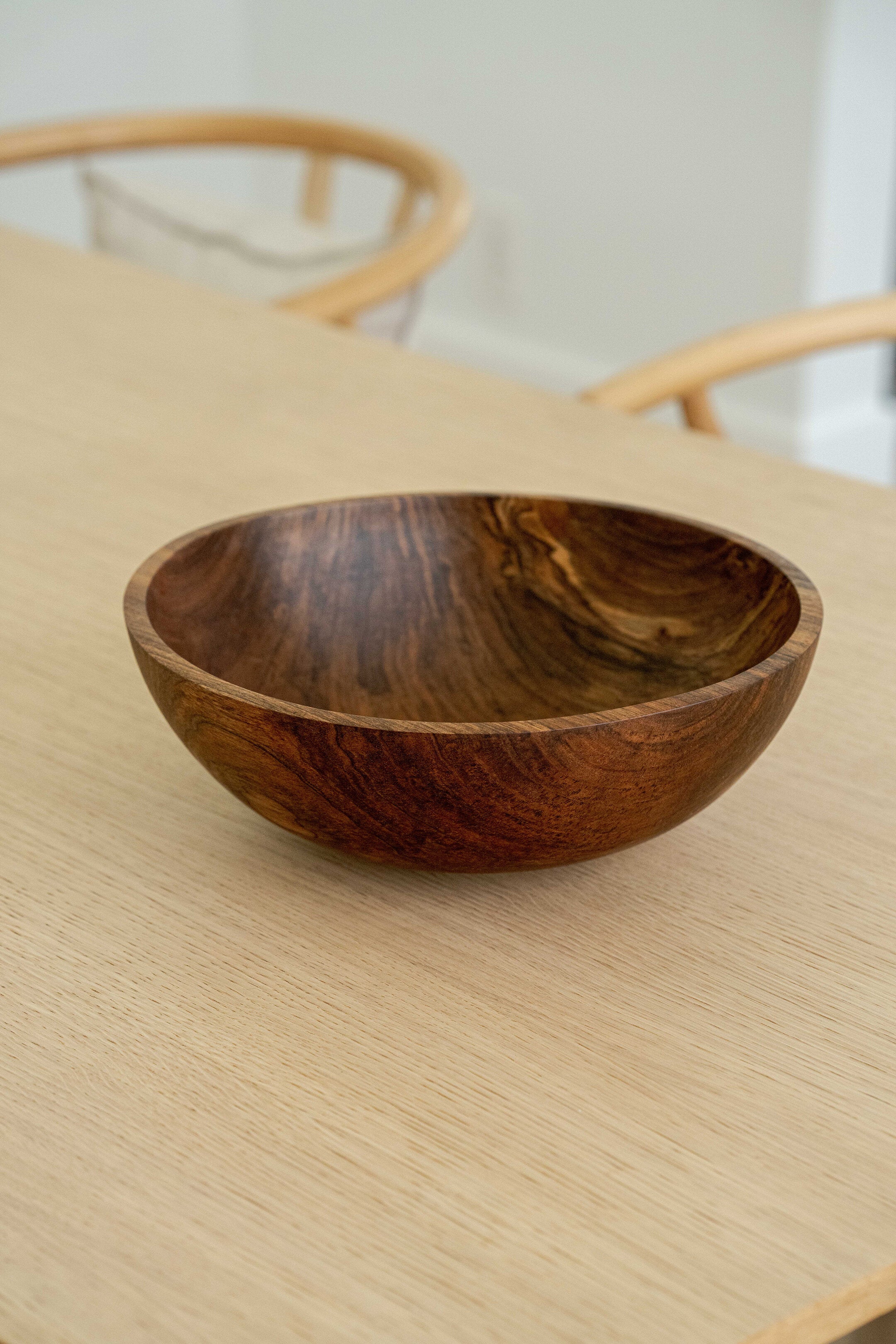 Large Walnut Wood Bowl