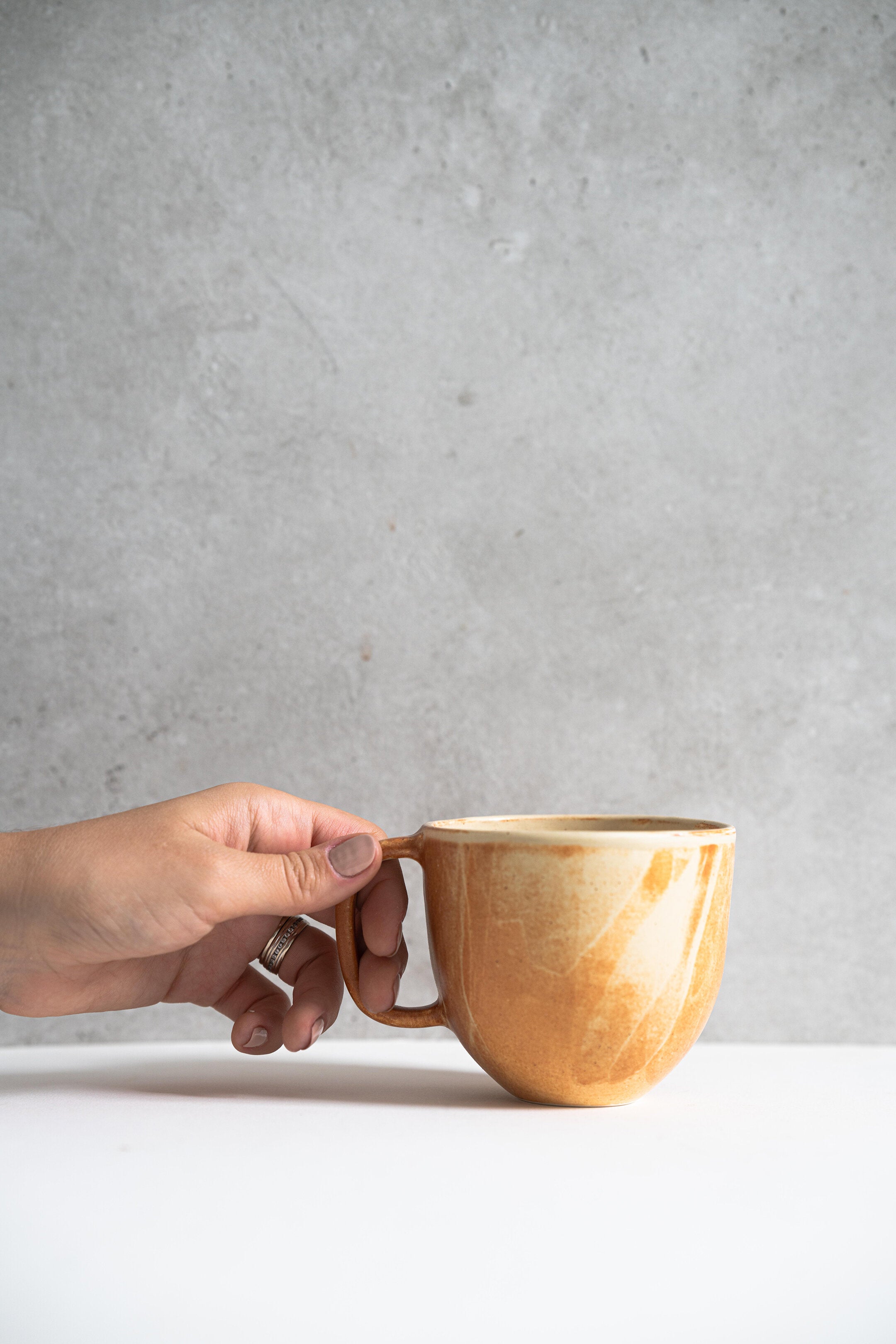 Matte Stoneware Coffee Mug (Beige)
