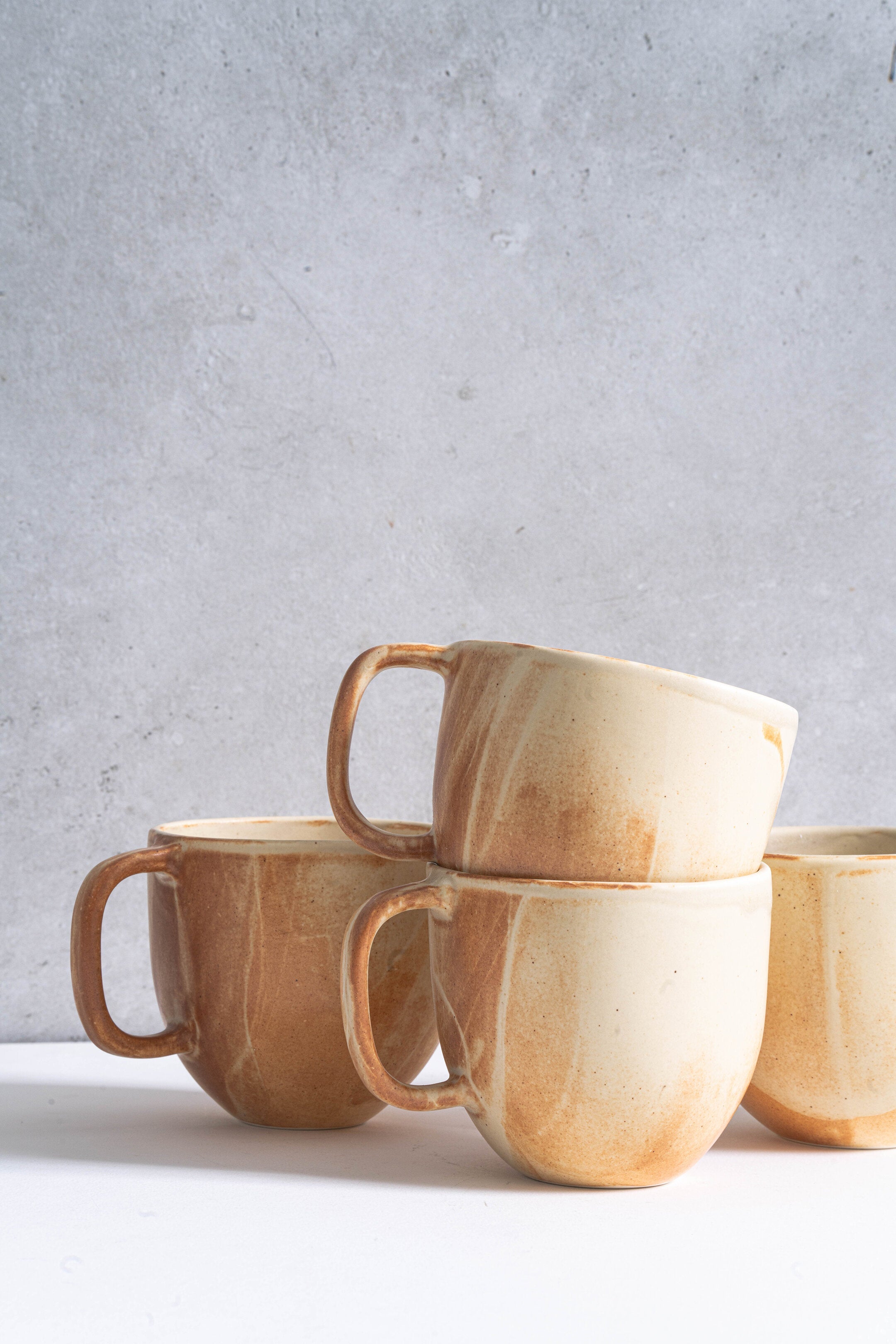 Matte Stoneware Coffee Mug (Beige)