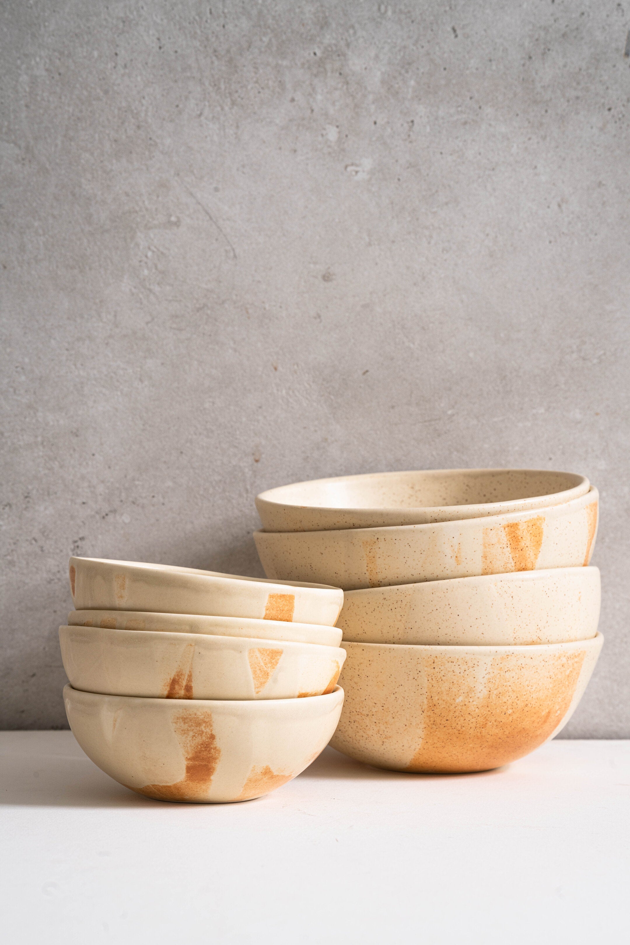 Matte Stoneware Bowl (Beige)
