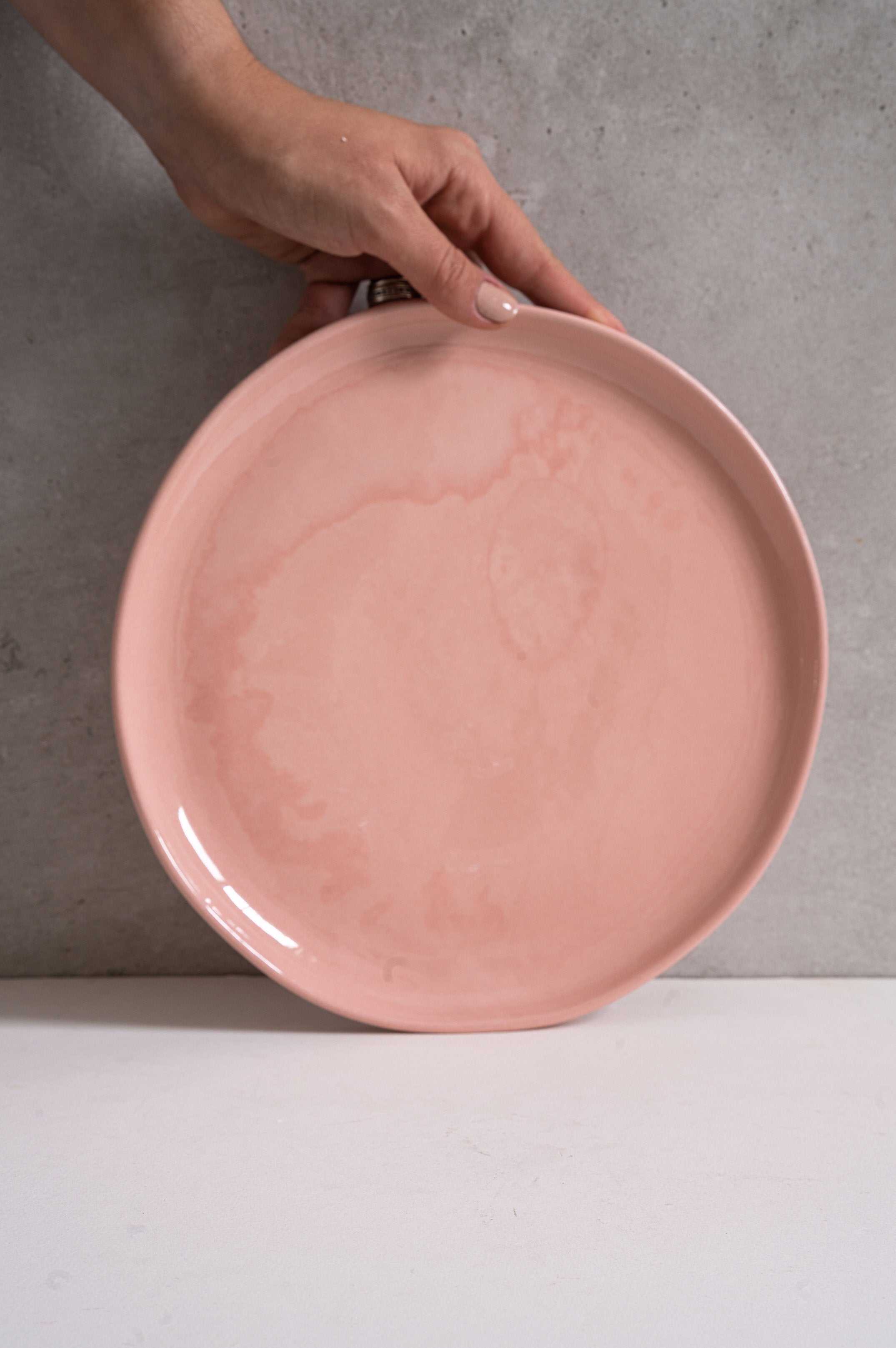 Porcelain Dinner Plates (Powder Pink)