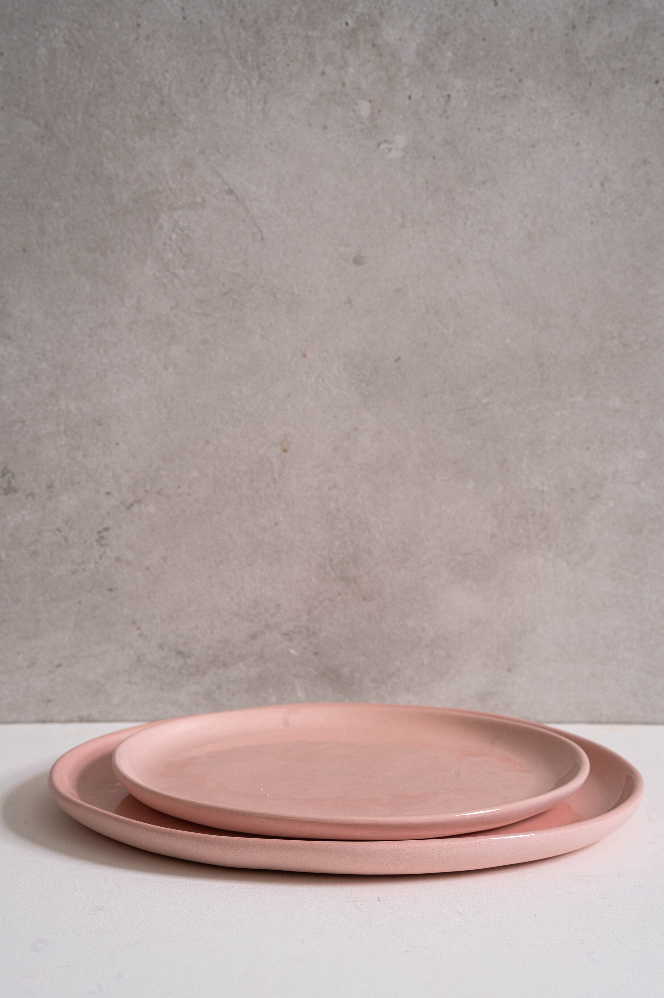 Porcelain Dinner Plates (Powder Pink)