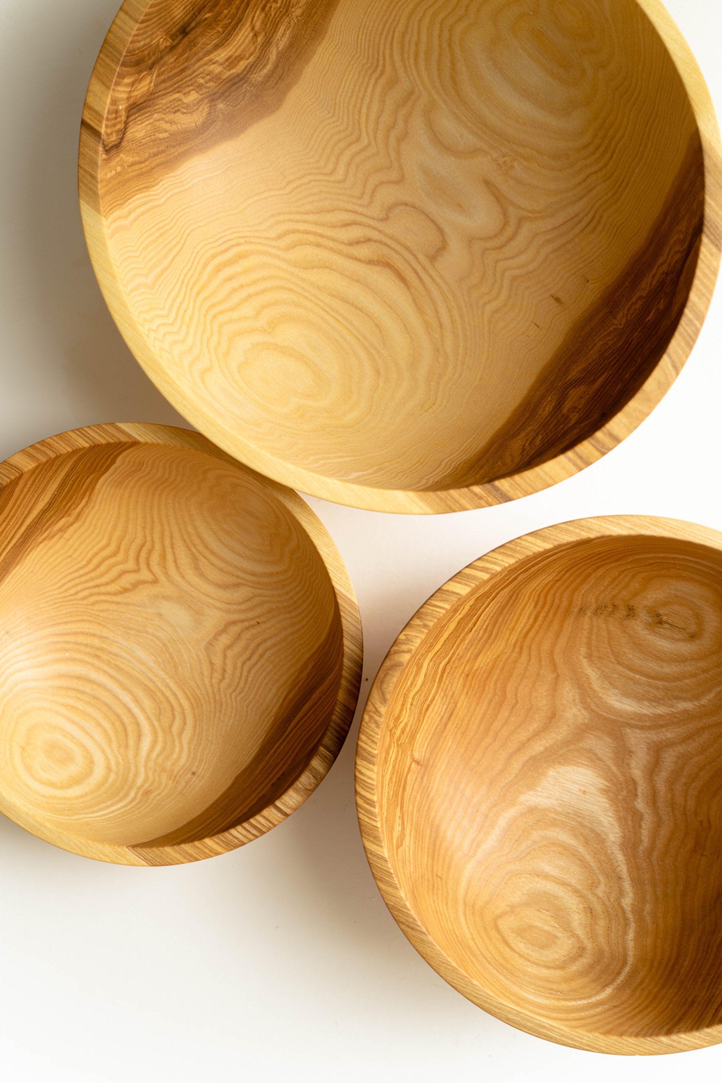 Ash Wood Nesting Bowl Set
