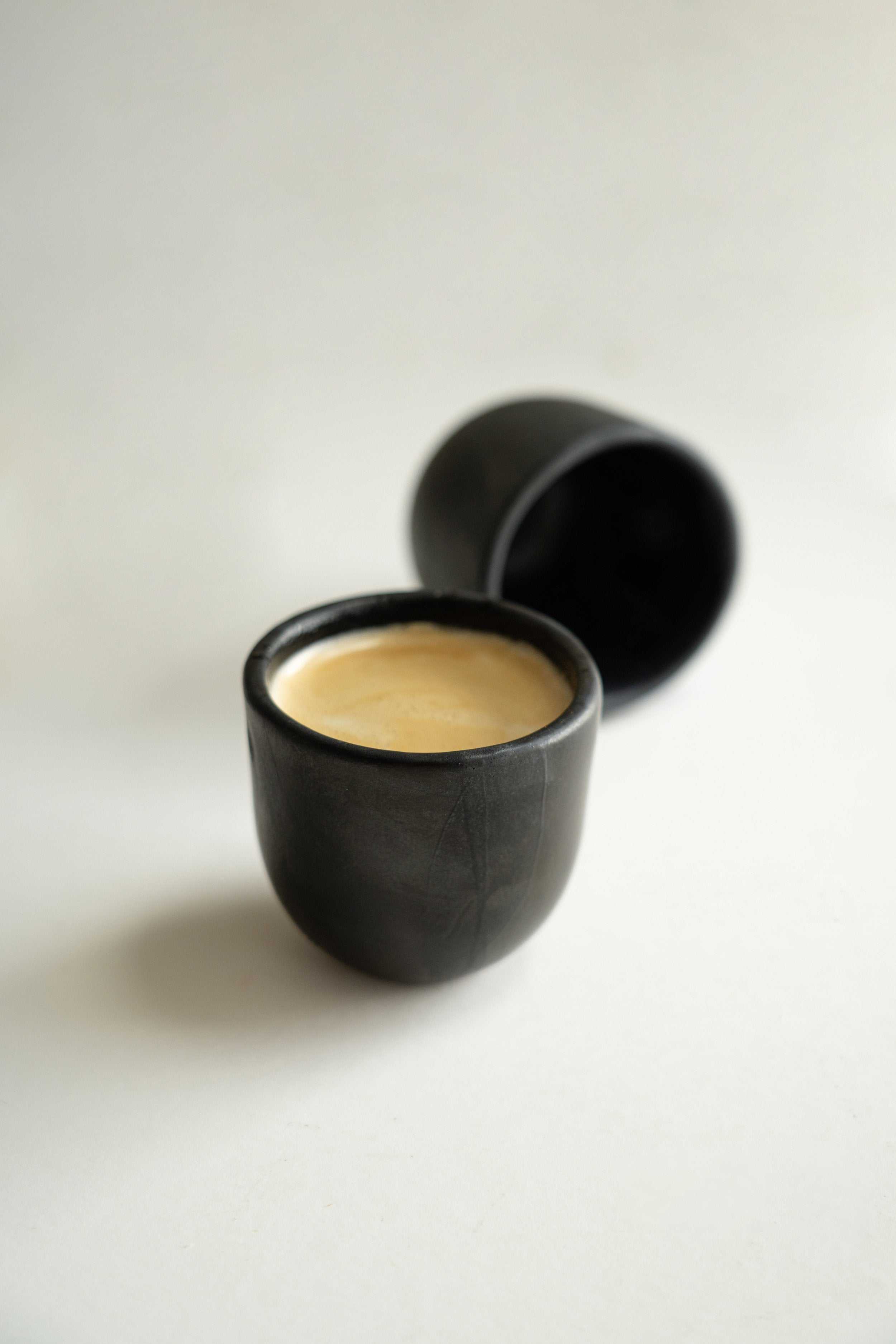 Stoneware Espresso Coffee Cup (Black)