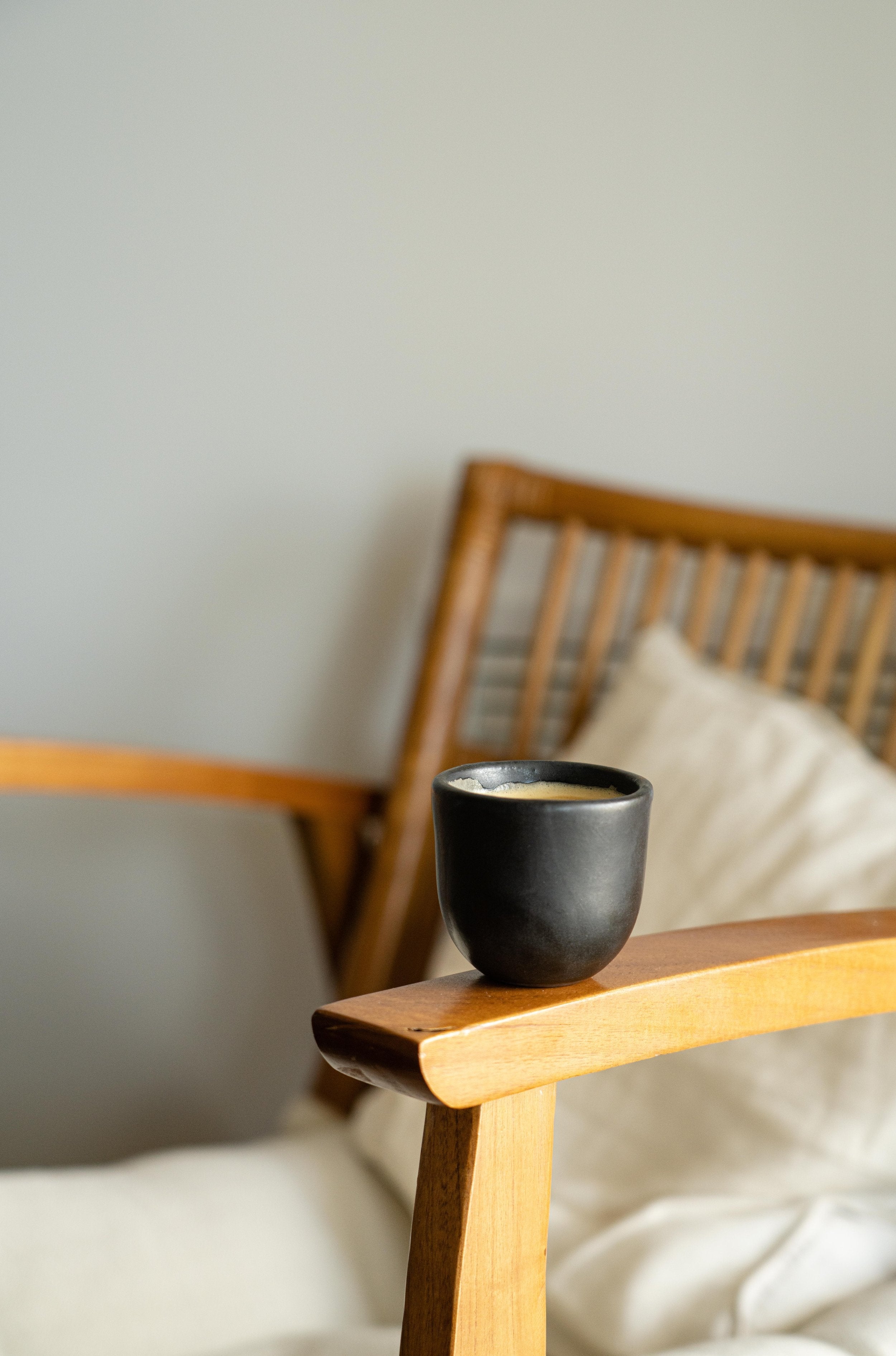 Stoneware Espresso Coffee Cup (Black)