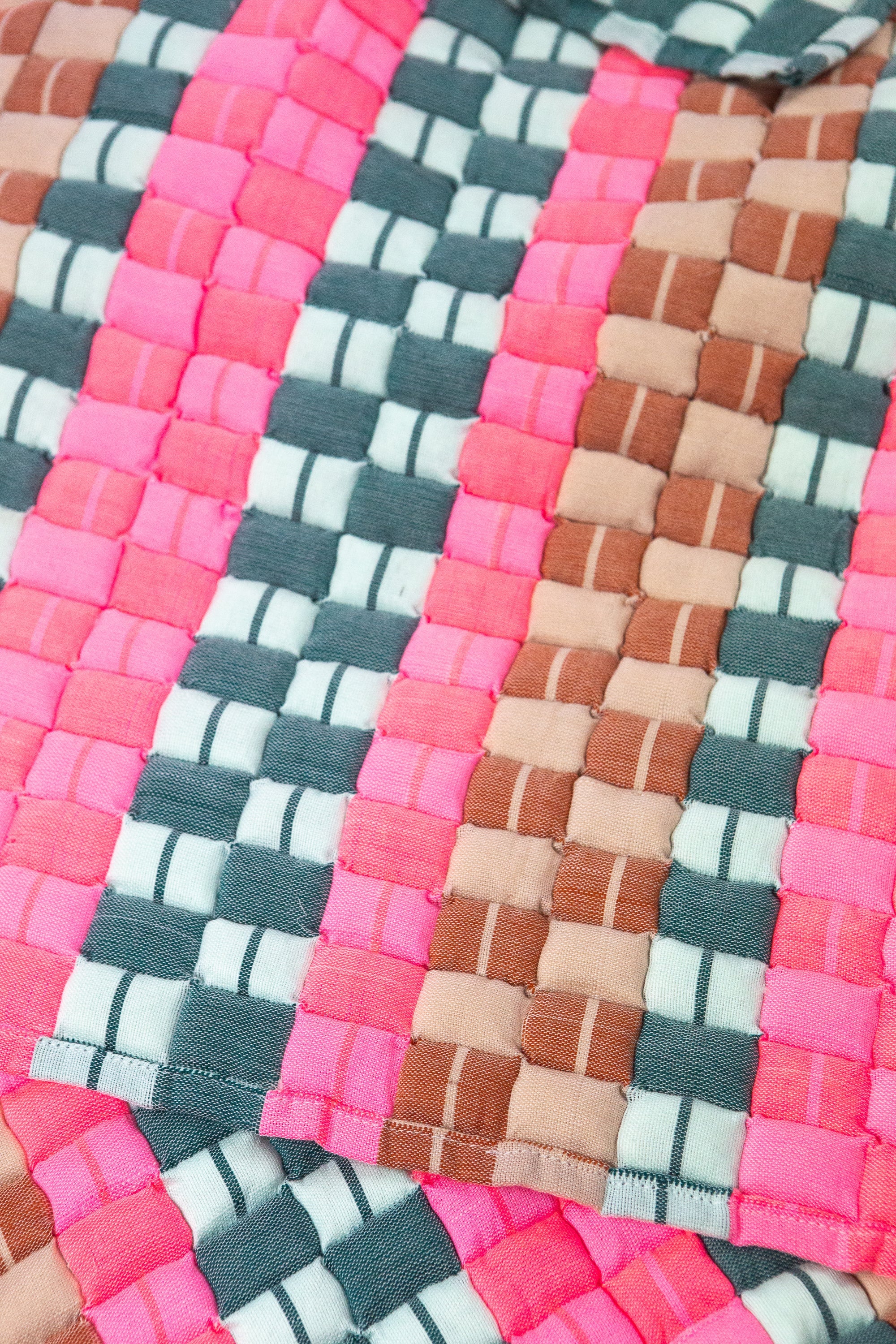 Quilted Sujani Throw Blanket (Multicolored)