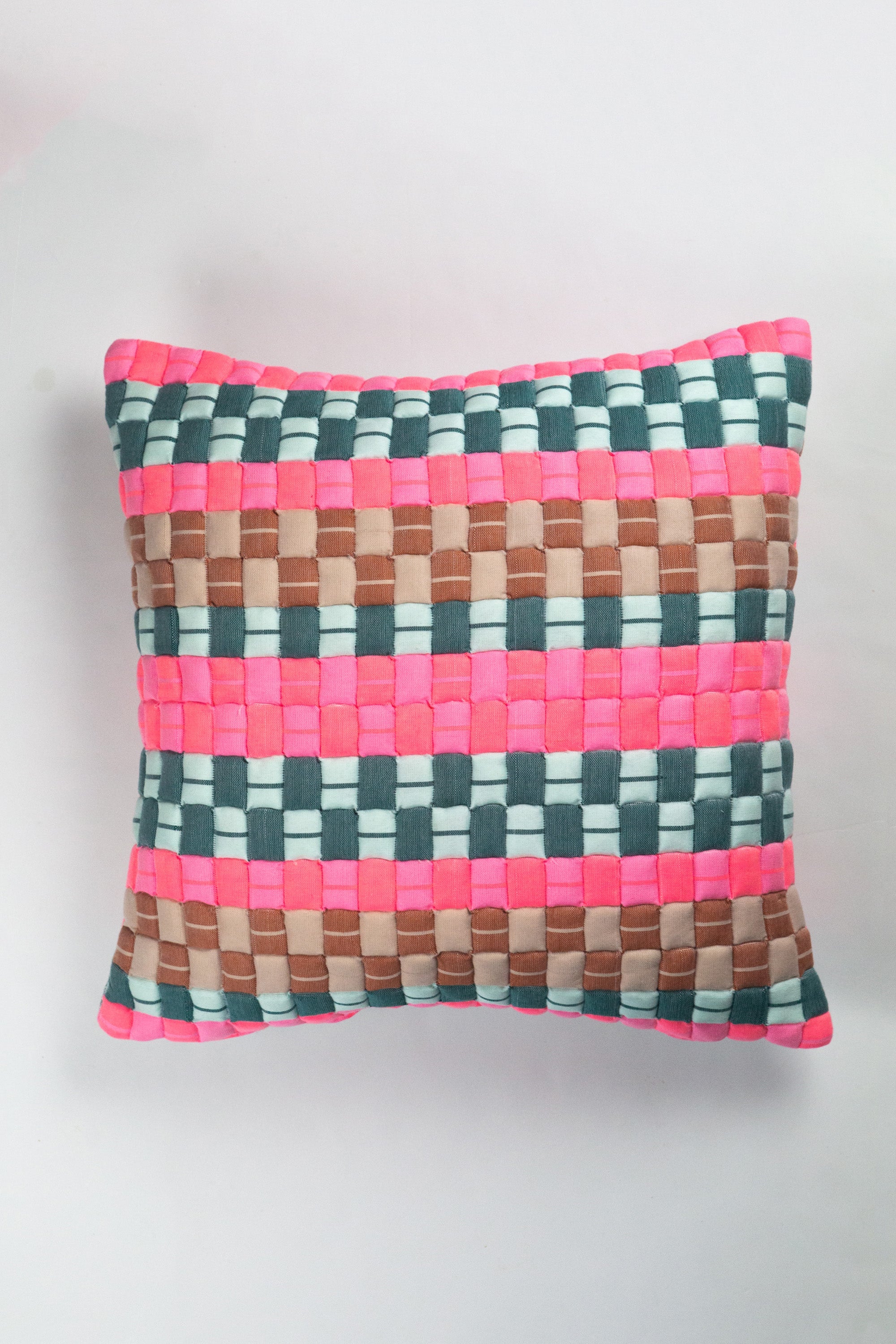 Sujani Quilted Pillow (Multicolored)