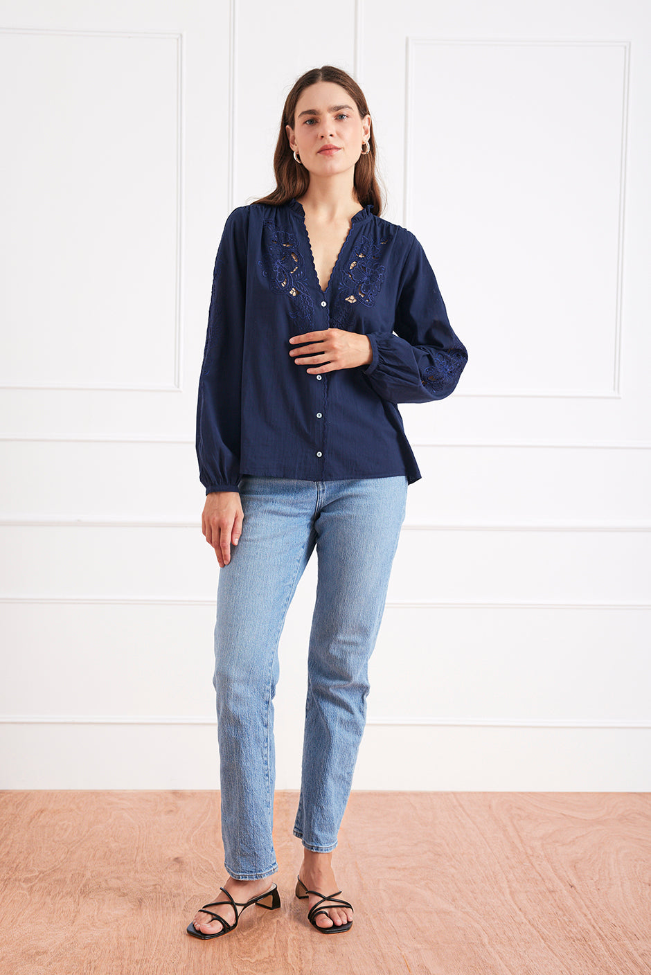 Camilla Blouse (Navy)