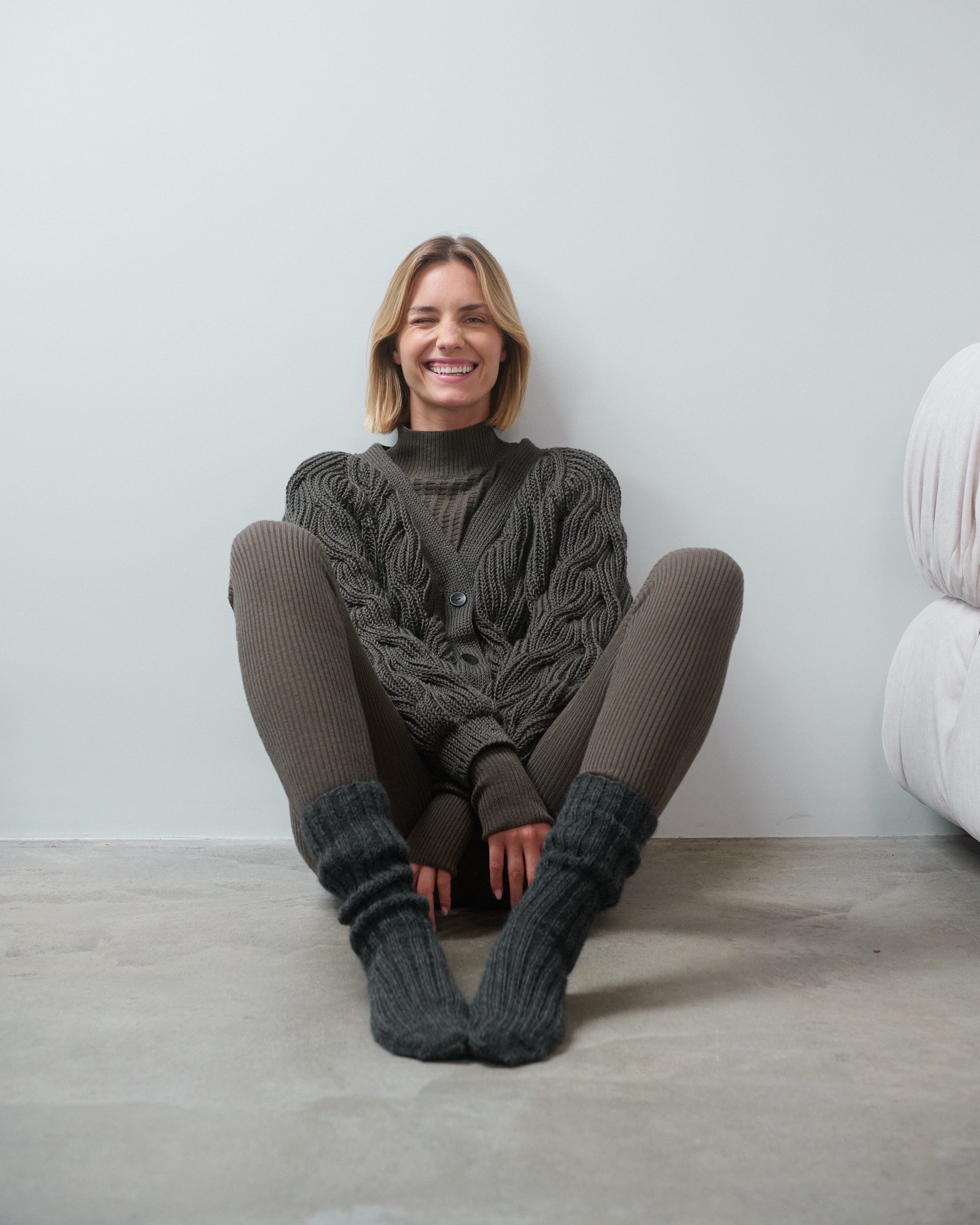 Vandenė Merino Wool Leggings (Nettle)