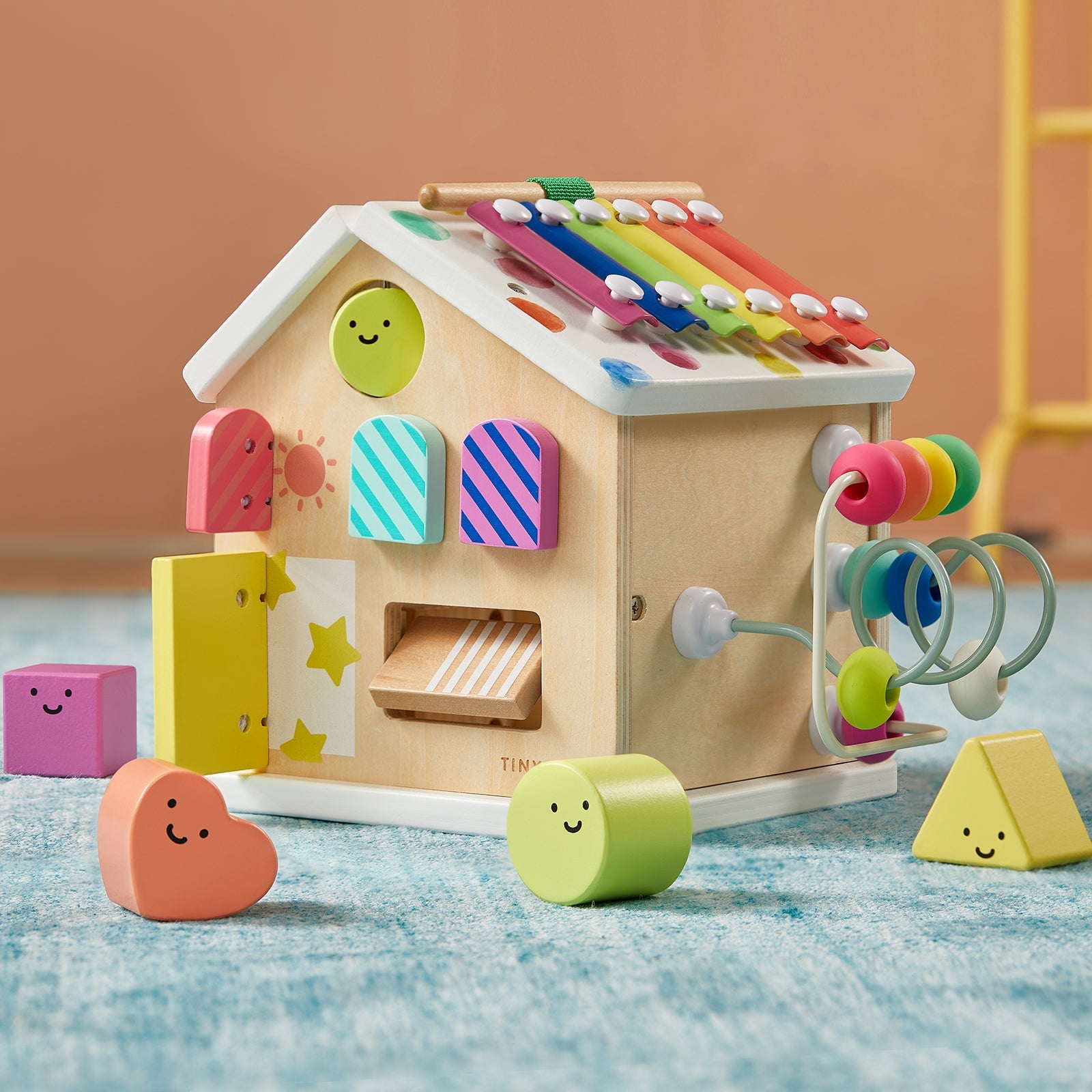 Cottage Activity Cube (Rainbow)