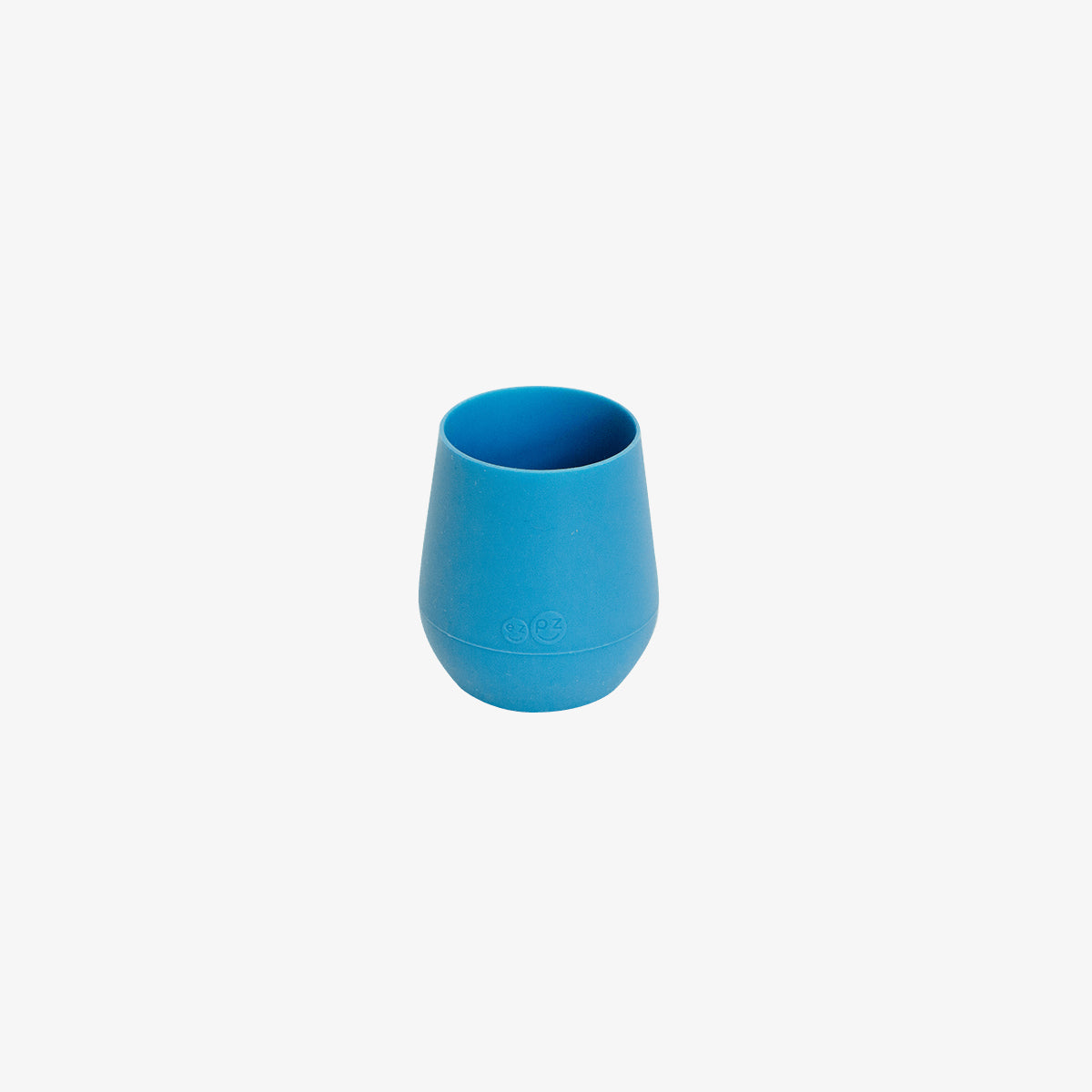 The Tiny Cup in Blue by ezpz / Open-Top, Silicone Drinking Cup for Babies #color_blue