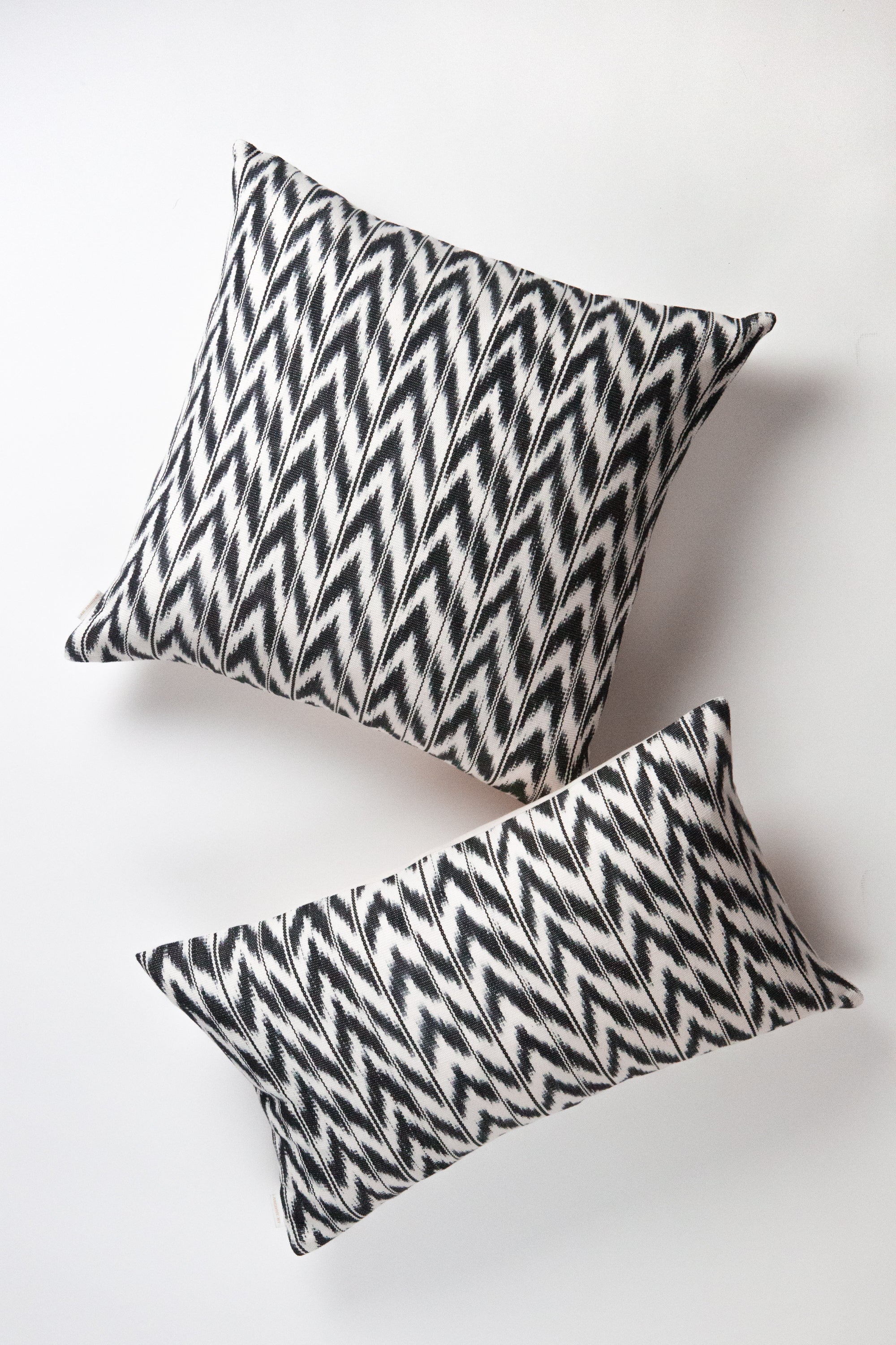 Toto Black & White Ikat Pillow