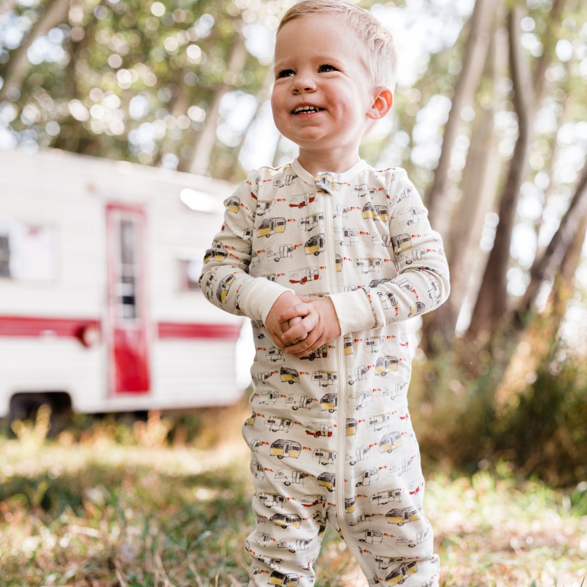 Duck Organic Cotton Zipper Pajama