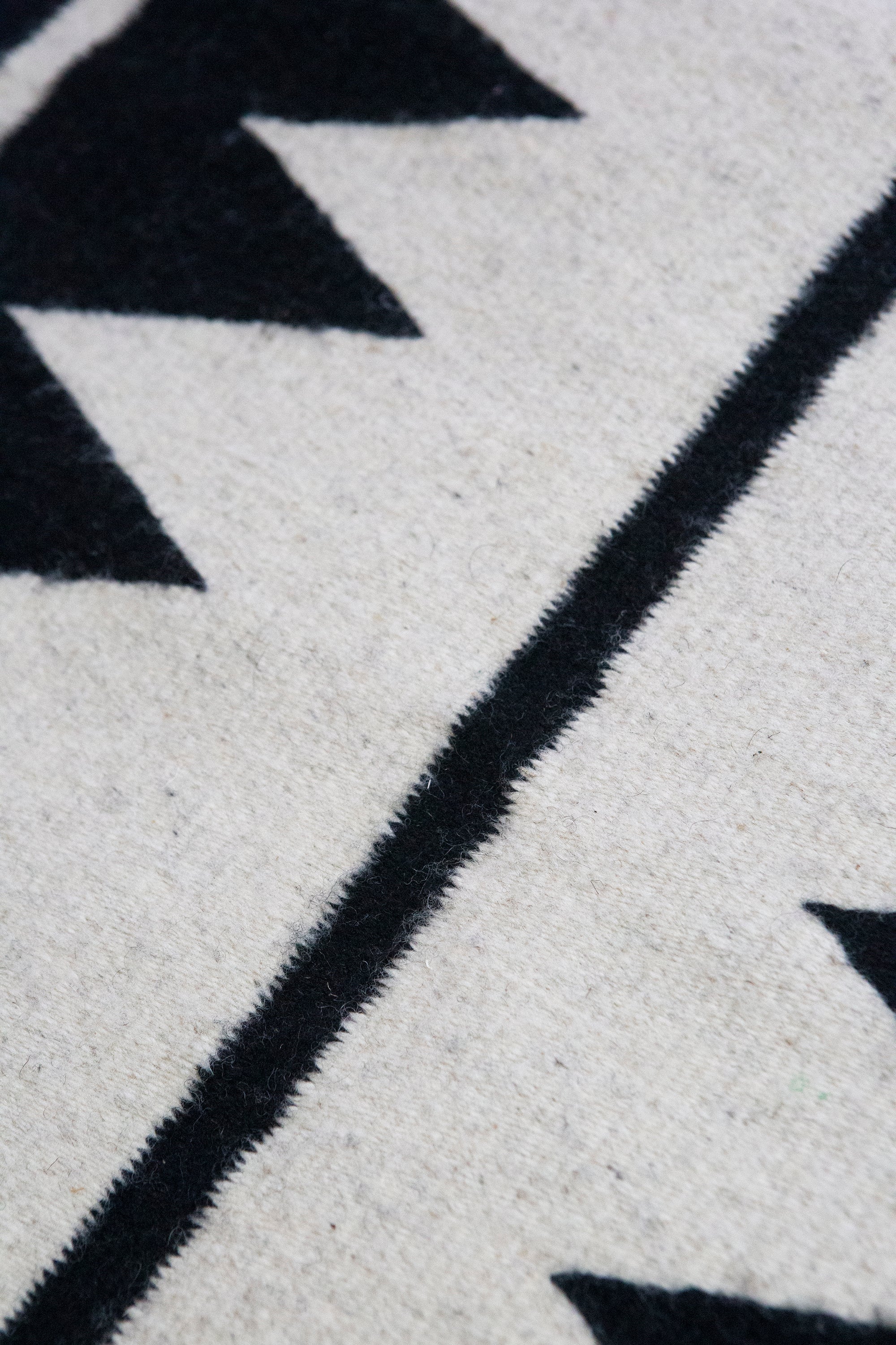 Zapotec Rug 5 (Black & Ivory)