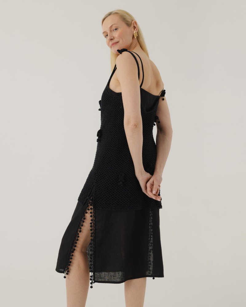 Aguonos Cotton Crochet Dress