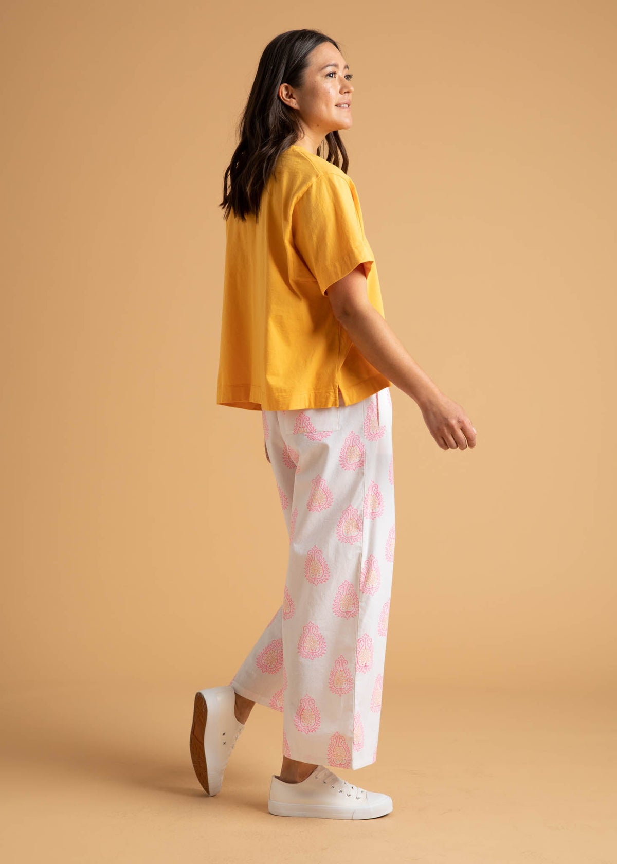 Shore Pant (Totem Paisley Neon Pink & Peach)