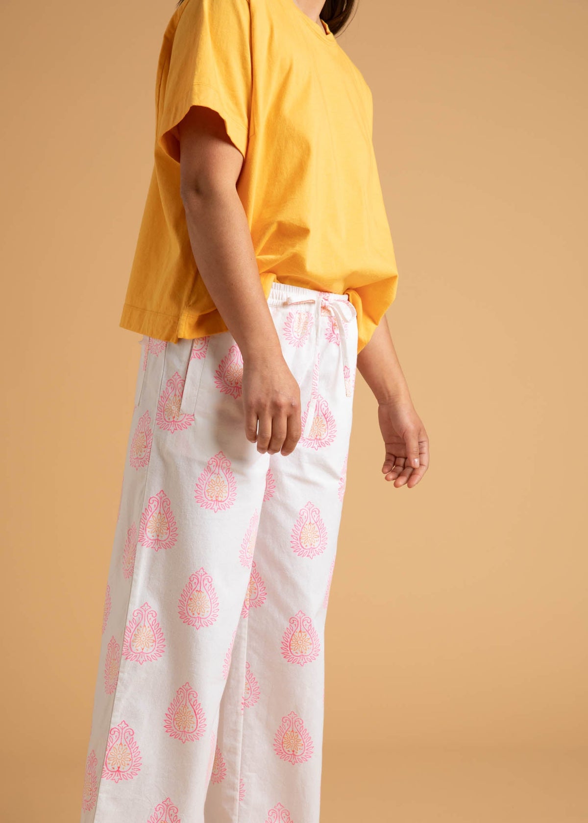Shore Pant (Totem Paisley Neon Pink & Peach)