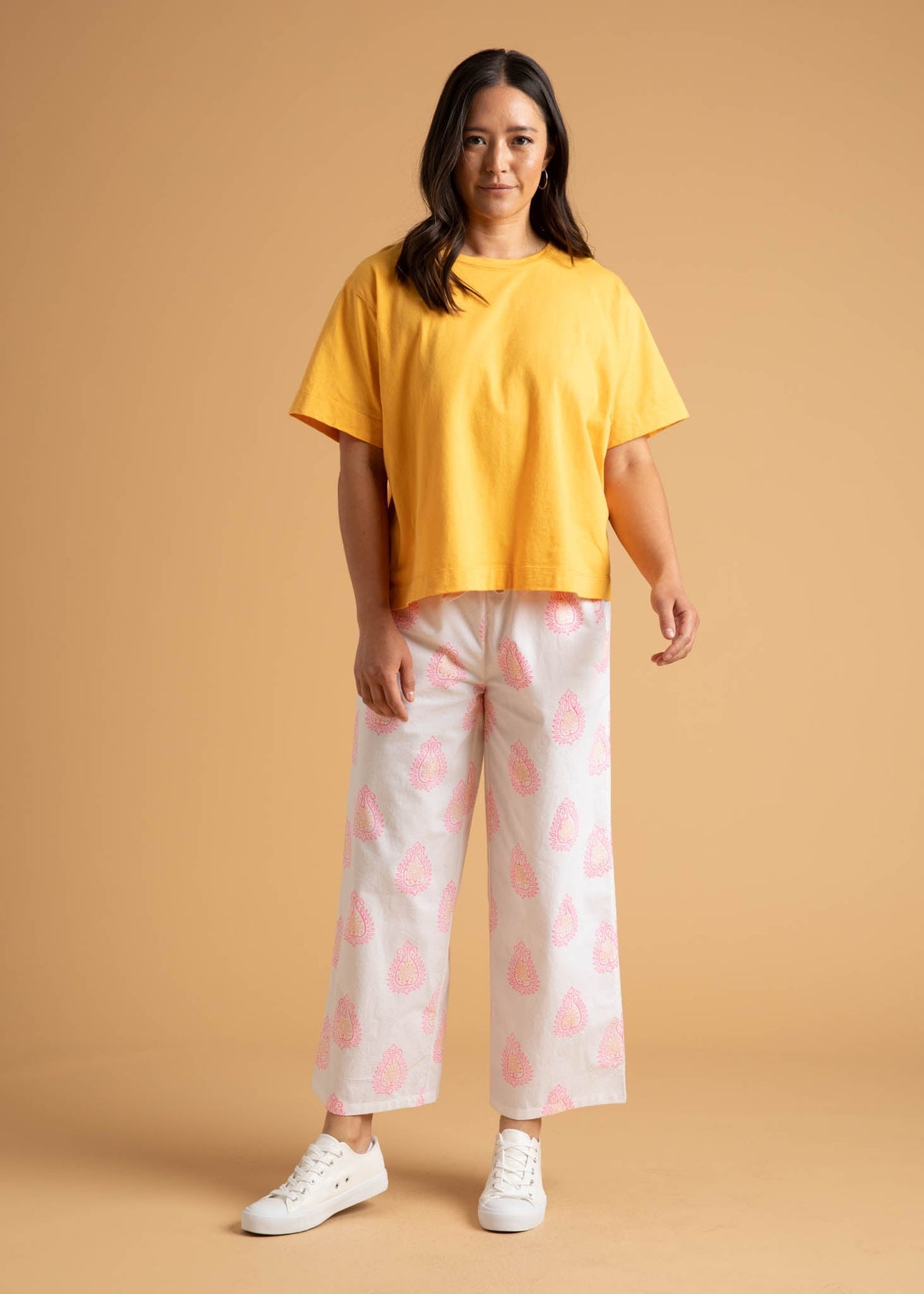 Shore Pant (Totem Paisley Neon Pink & Peach)