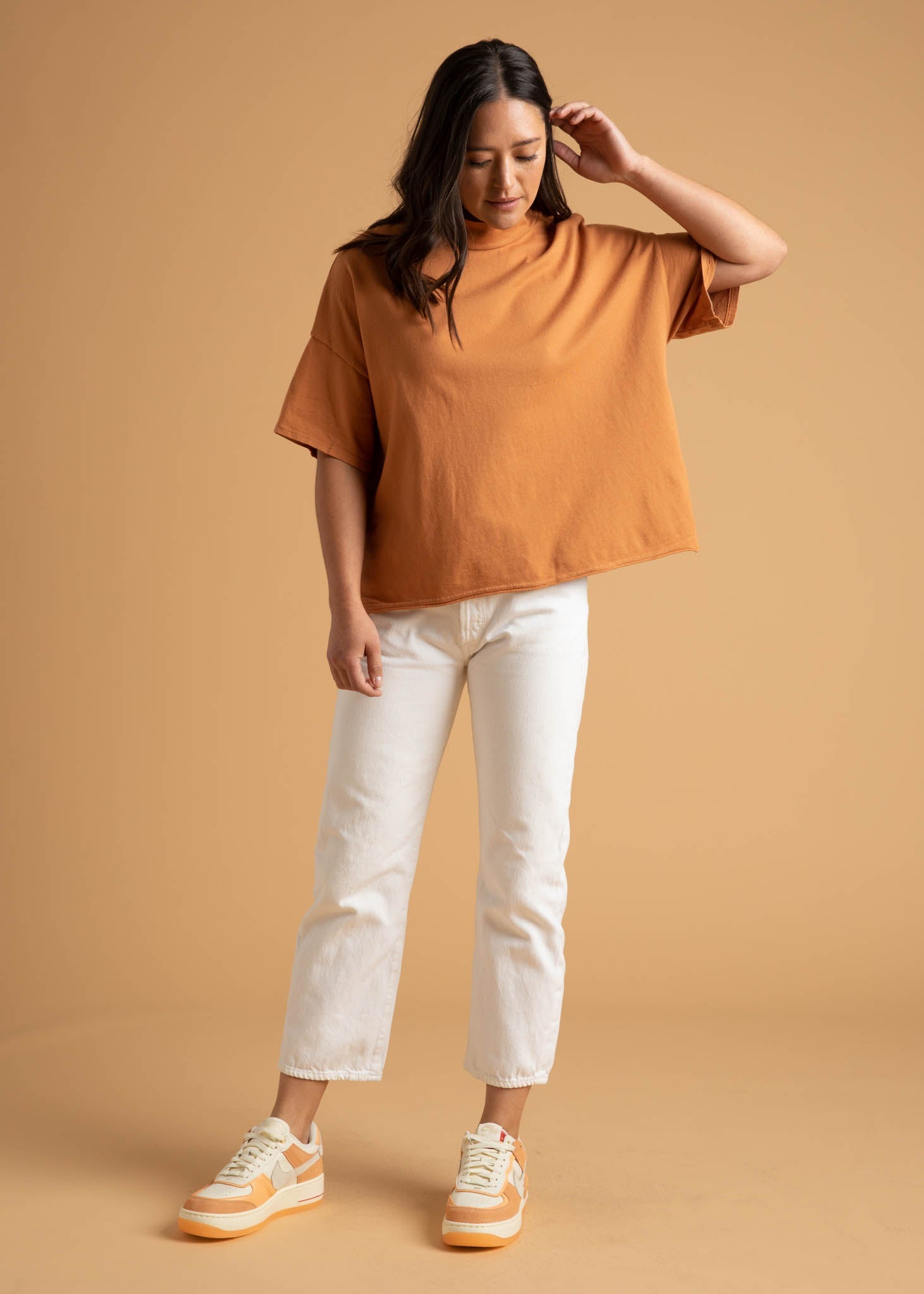 Mare Mock Neck Top - Marigold 10 - Full
