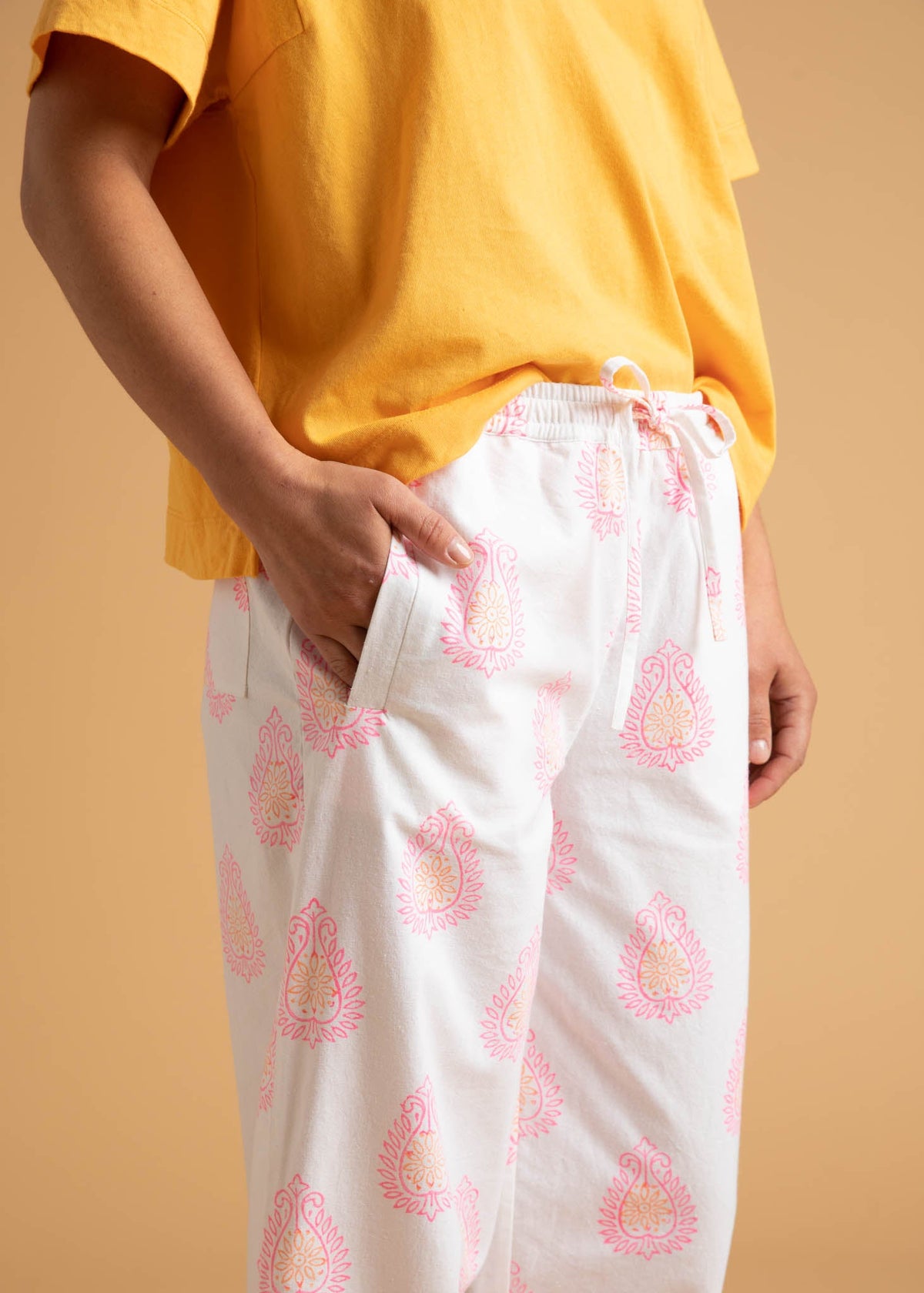 Shore Pant (Totem Paisley Neon Pink & Peach)